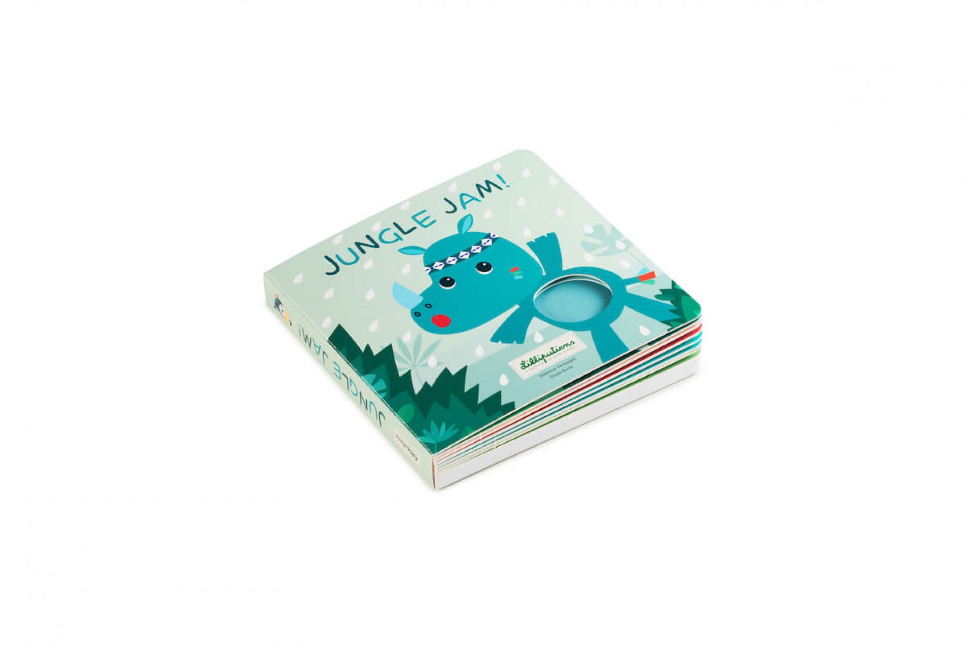 Carte senzoriala cu sunete Jungle Jam - Lilliputiens 1