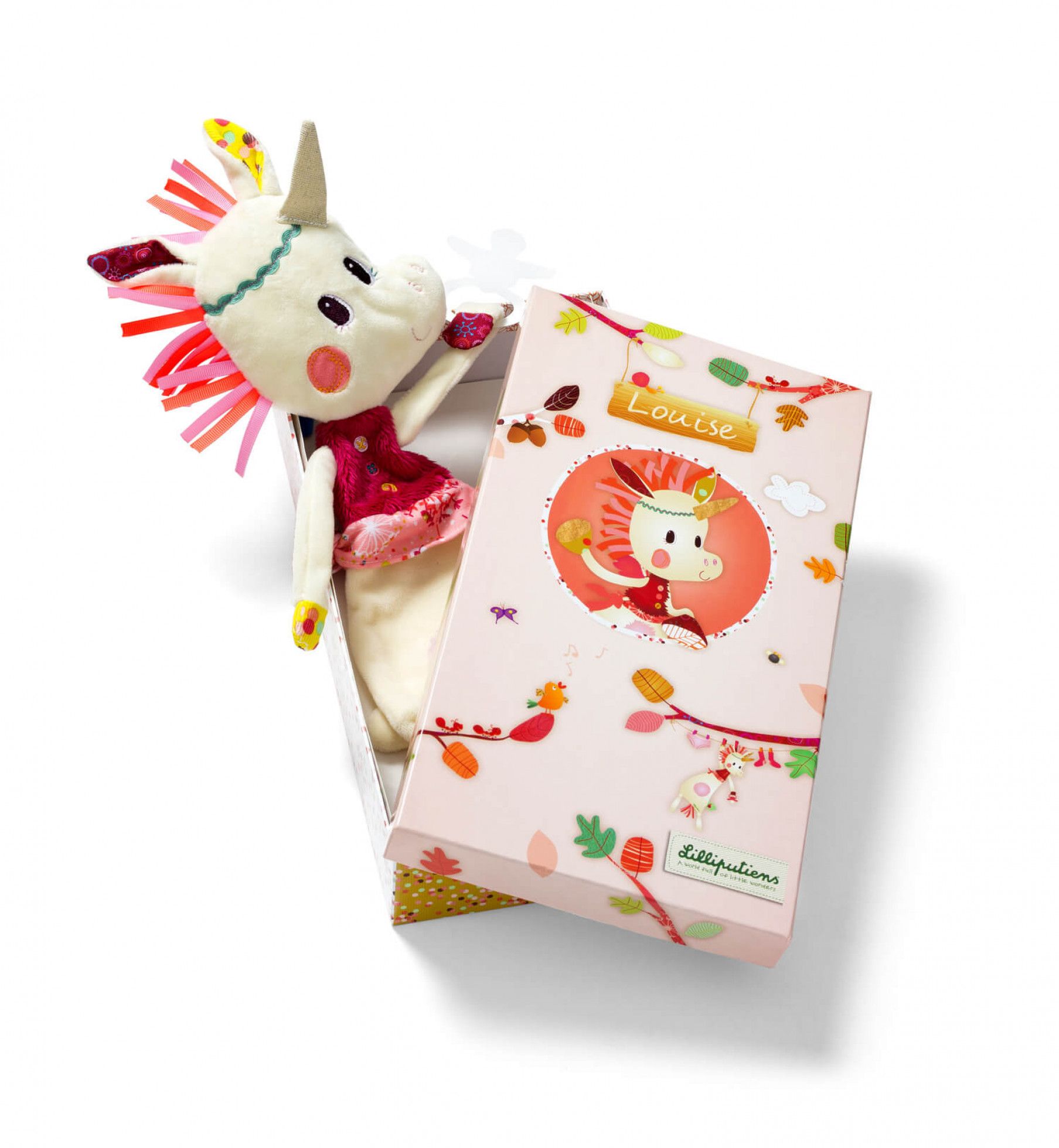 Jucarie doudou unicornul Louise - Lilliputiens 4