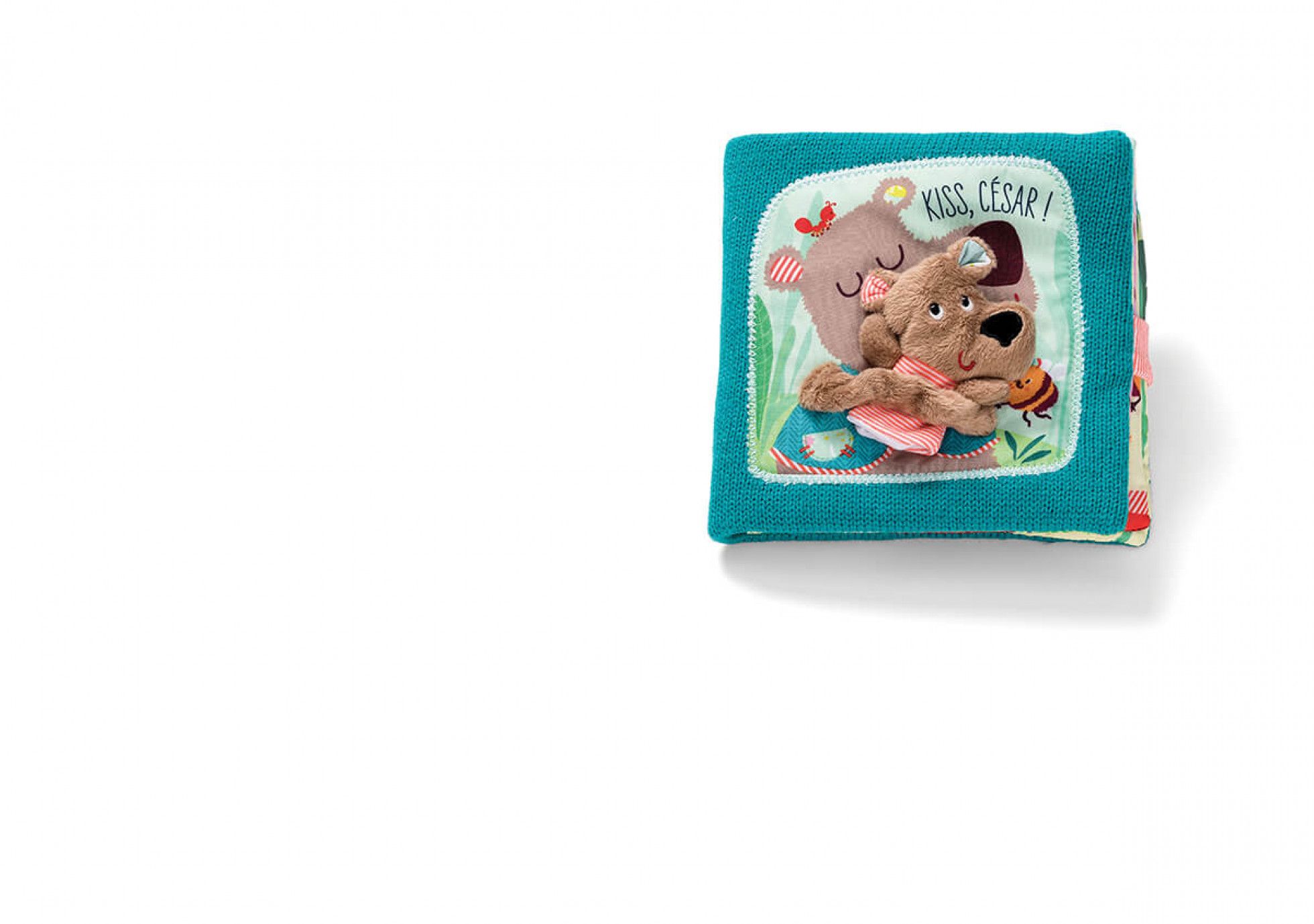 Carte textila "Kiss Cesar" - Lilliputiens 2