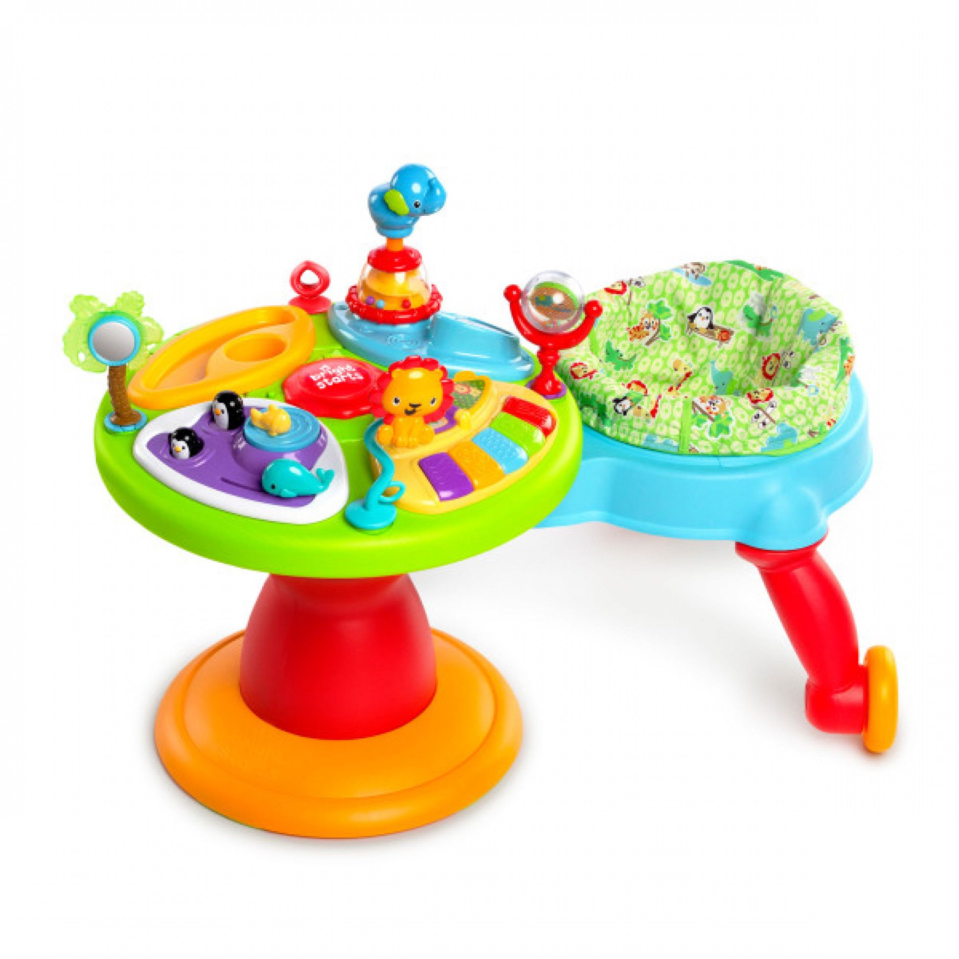 Centru de activitati 3 in 1 Around We Go Zippity Zoo - Bright Starts 1