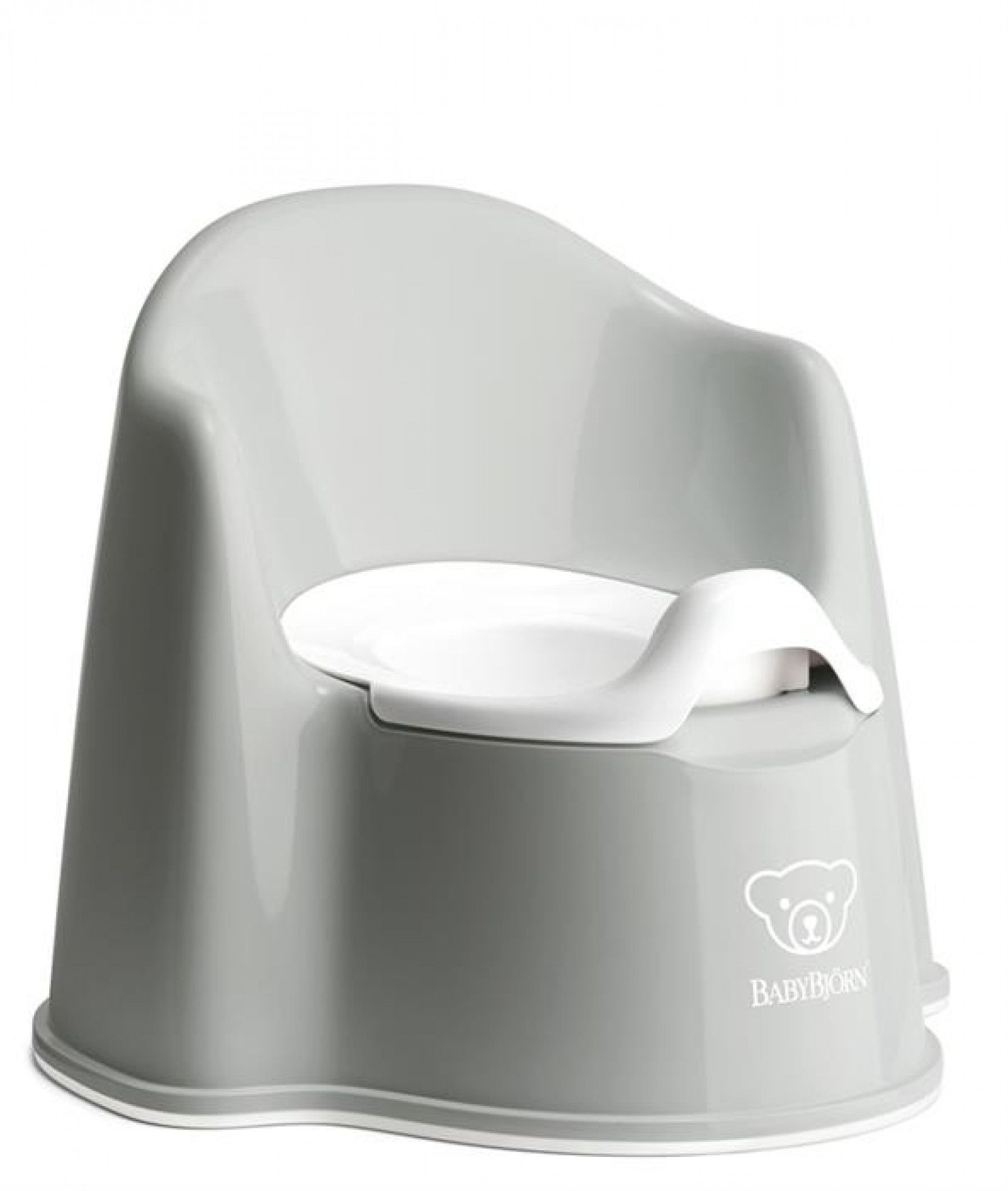 Olita cu protectie spate Potty Chair Grey / White - BabyBjorn 1