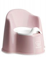 Olita cu protectie spate Potty Chair Powder Pink - BabyBjorn