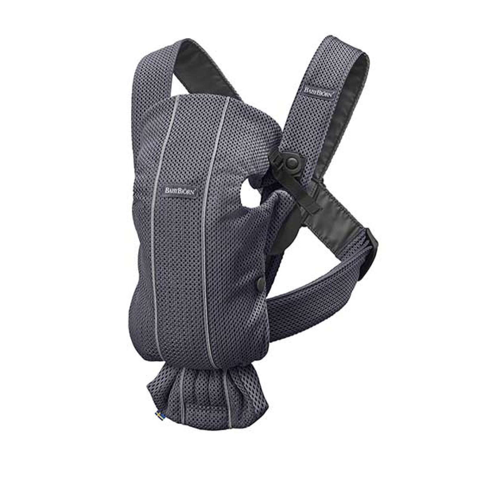 Marsupiu anatomic Mini Anthracite 3D Mesh - BabyBjorn 1