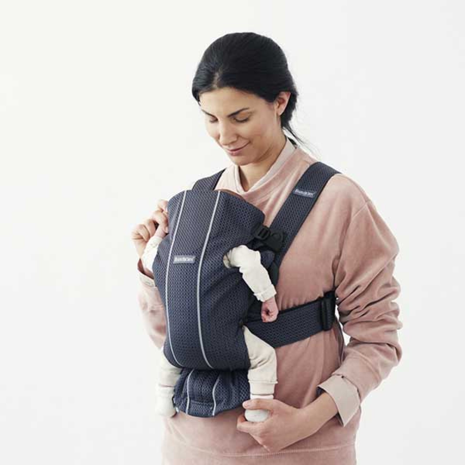 Marsupiu anatomic Mini Anthracite 3D Mesh - BabyBjorn 2