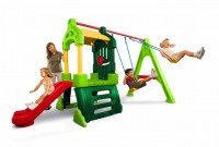 Spatiu de joaca cu tobogan si leagan Clubhouse - Little Tikes