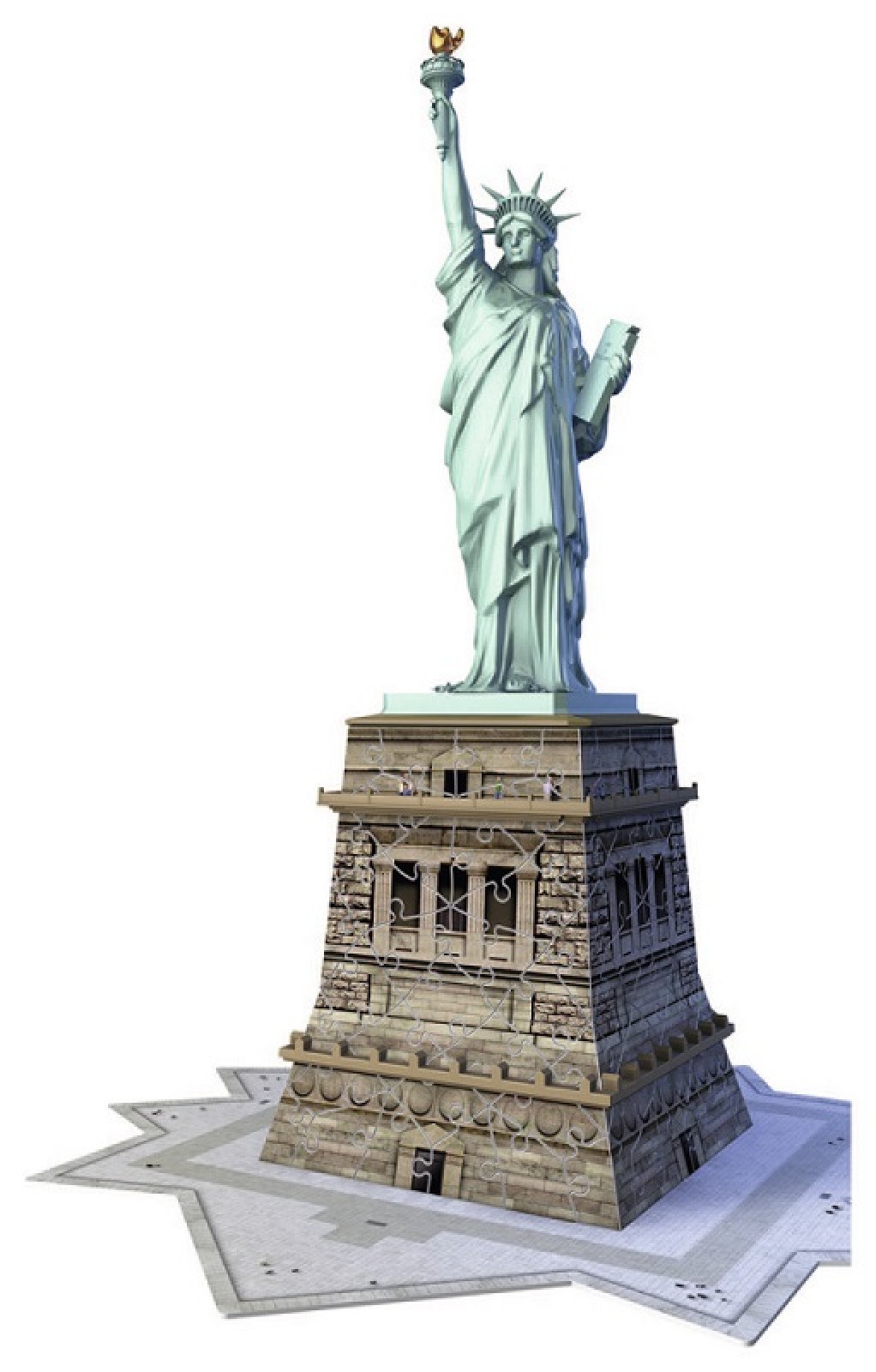 Puzzle 3D Statuia Libertatii cu 108 piese - Ravensburger 4