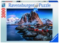 Puzzle Hamnoy Norvegia cu 3000 piese - Ravensburger