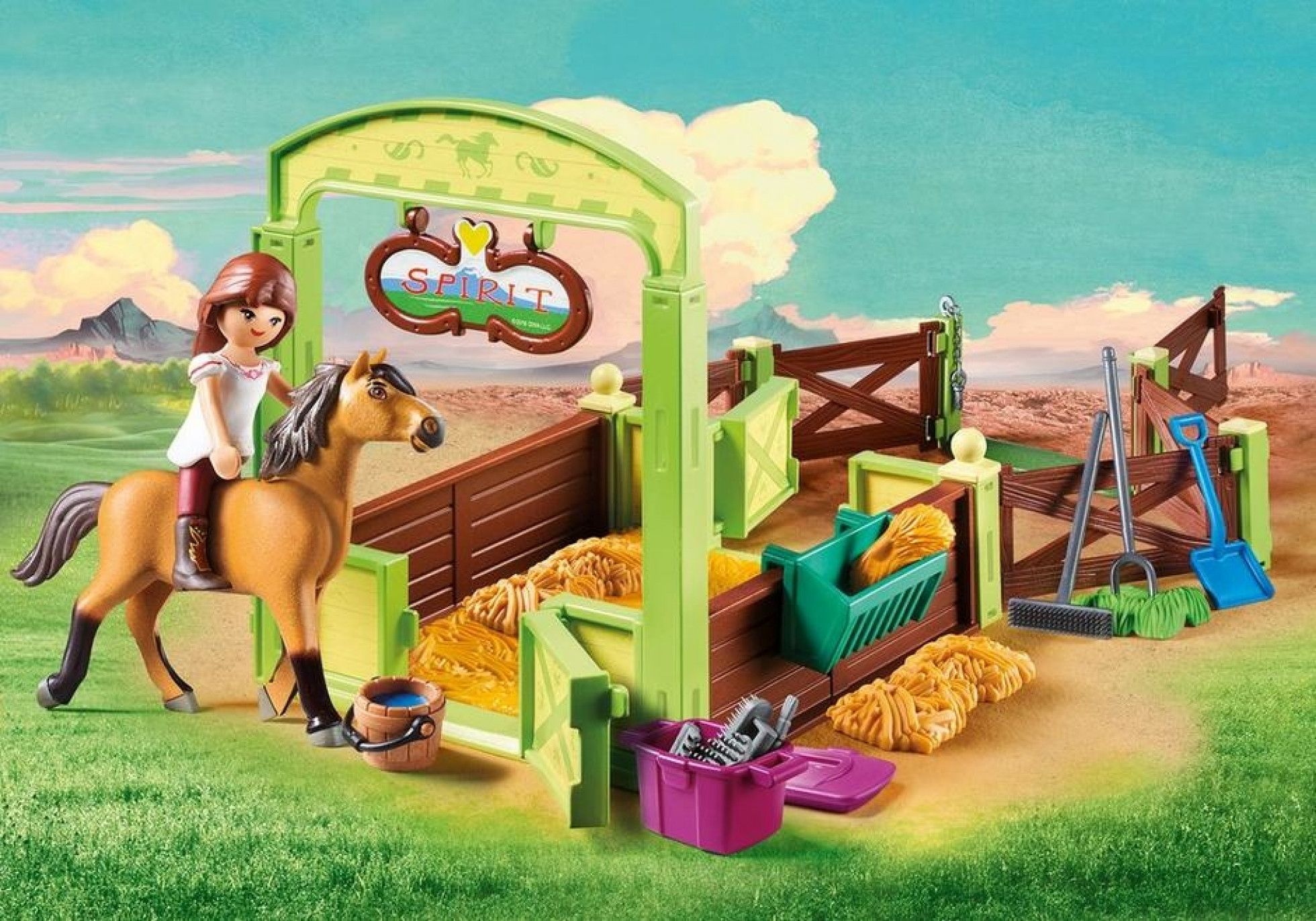Spatiu Ingrijire Cai Lucky & Spirit - Playmobil 3