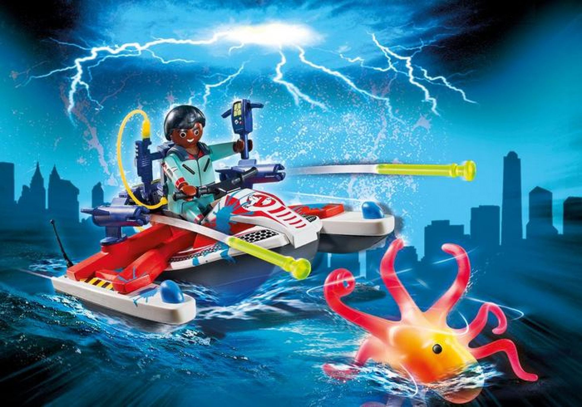 Ghostbuster Zeddemore si Jetski - Playmobil 3