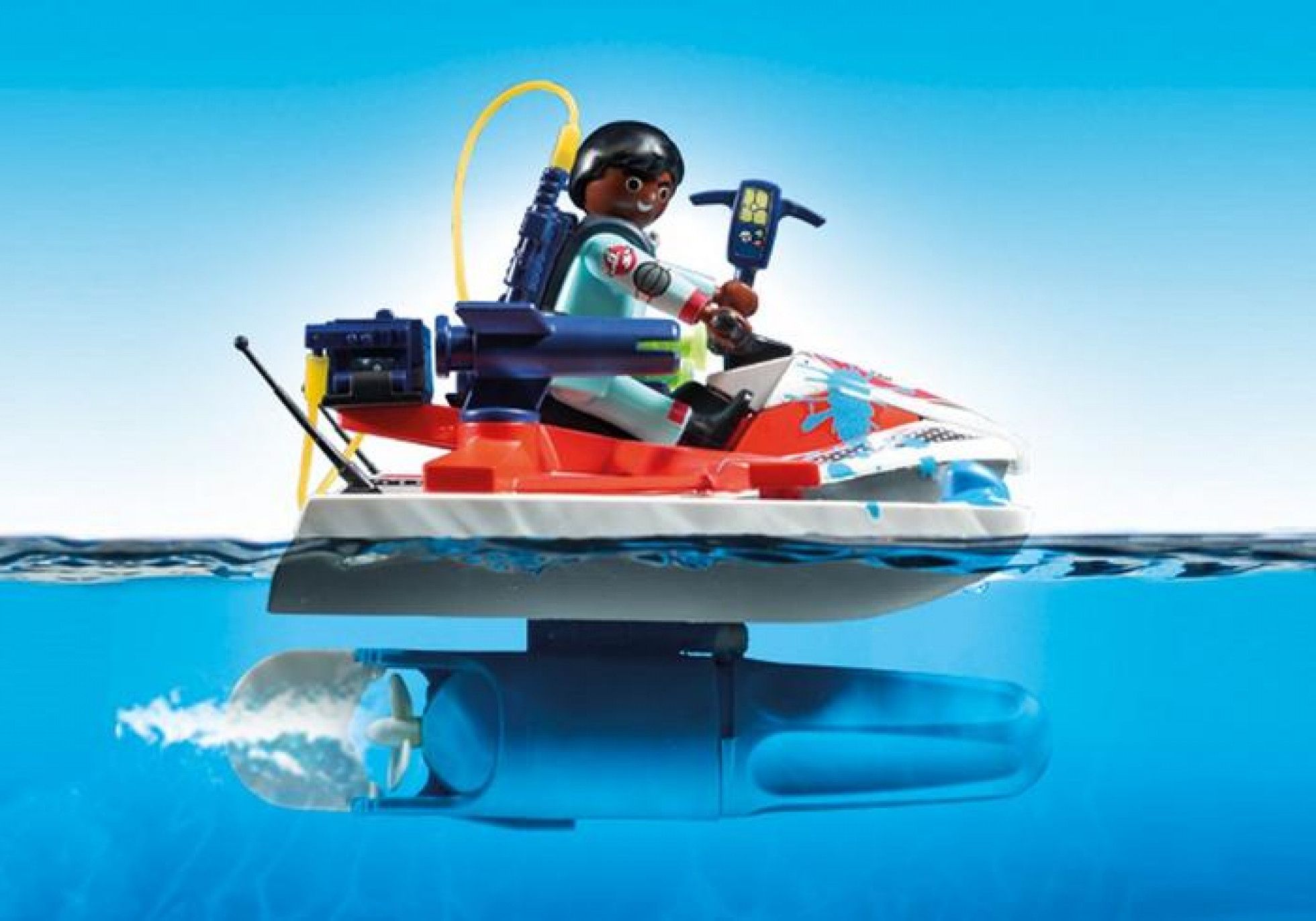 Ghostbuster Zeddemore si Jetski - Playmobil 5