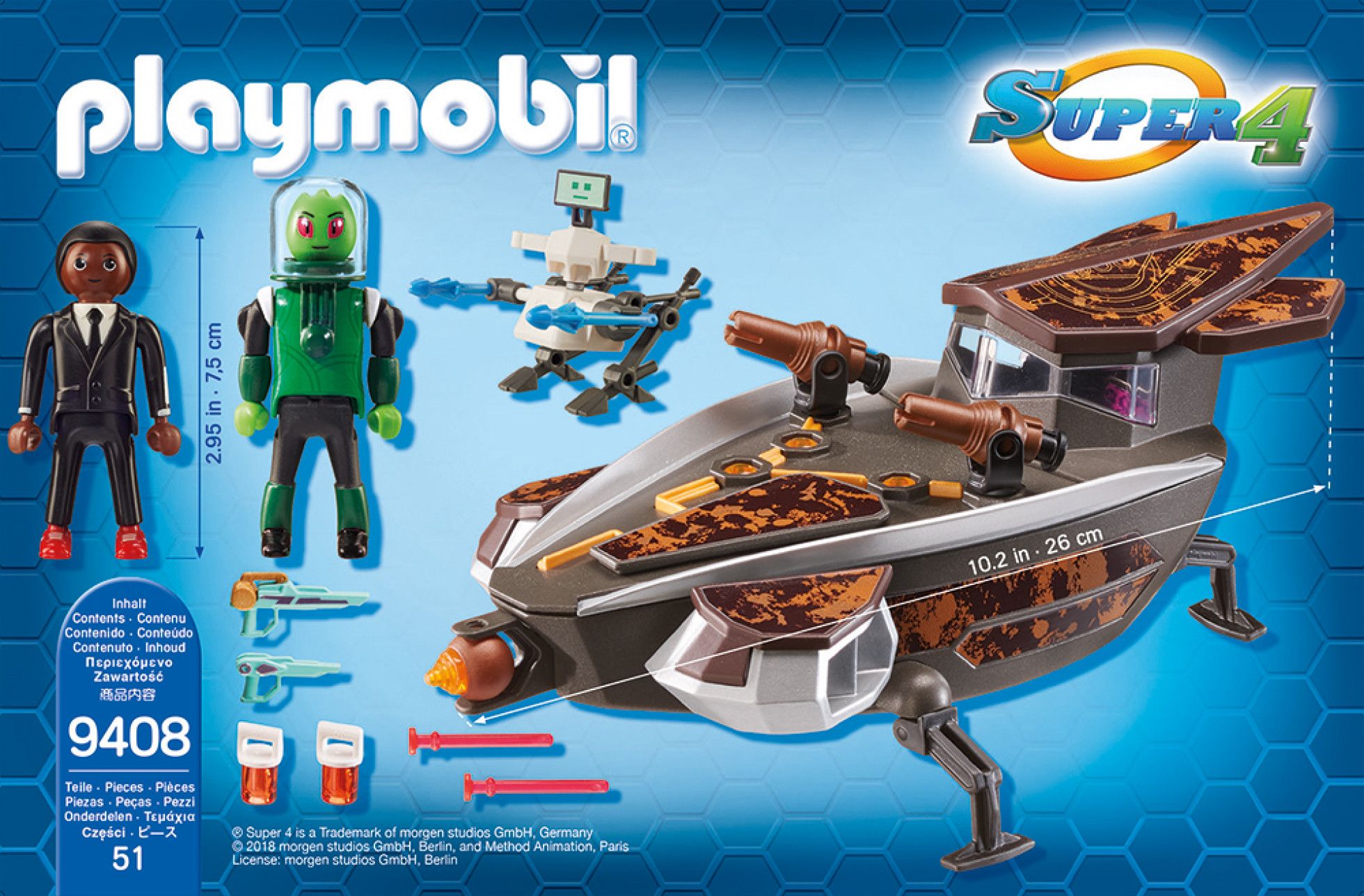 Super 4 Nava Martienilor - Playmobil 3