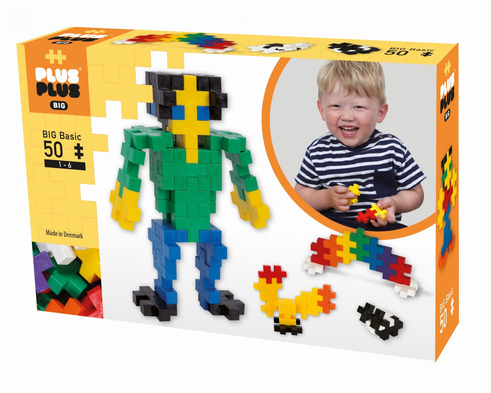 Set de constructie BIG Basicmix cu 50 de piese - Plus Plus 1