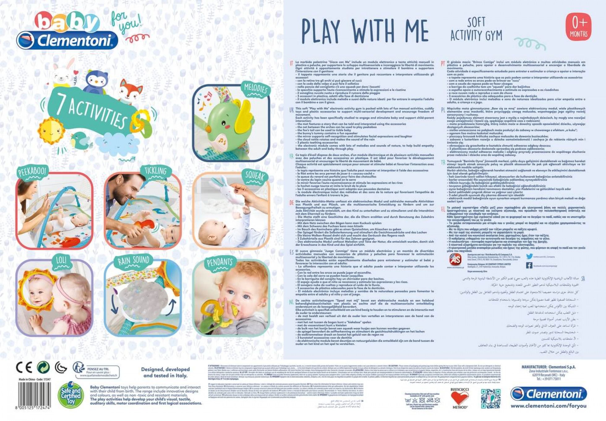 Spatiu de joaca pentru bebelusi Play With Me - Clementoni 3