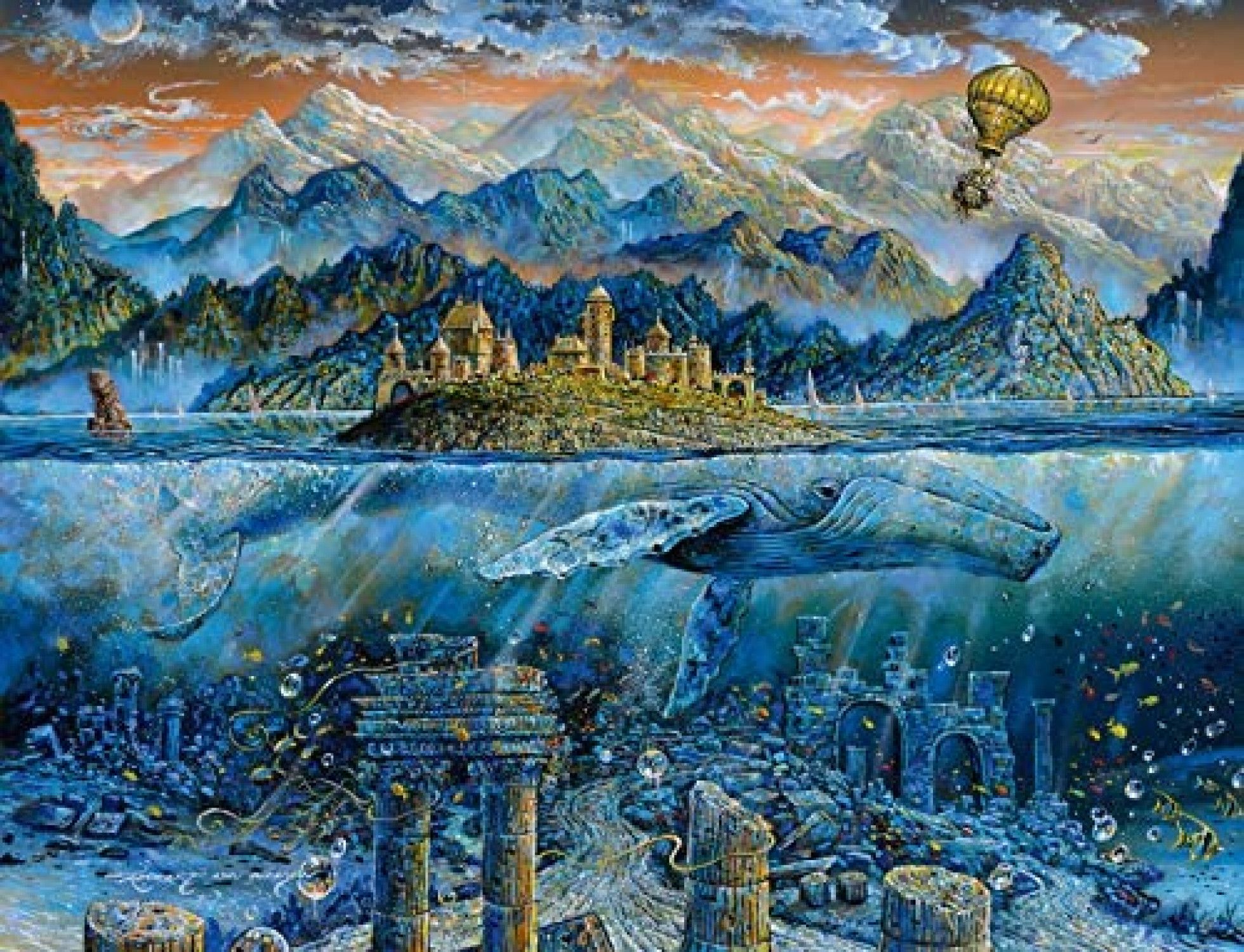 Puzzle Balena Fantastica 2000 piese - Ravensburger 2