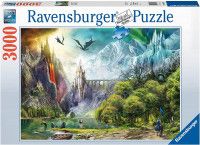 Puzzle Domnia Dragonilor cu 3000 de piese - Ravensburger