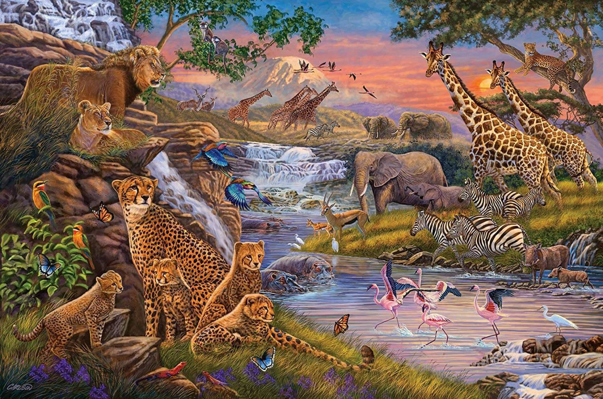 Puzzle Regatul Animalelor cu 3000 piese - Ravensburger 2