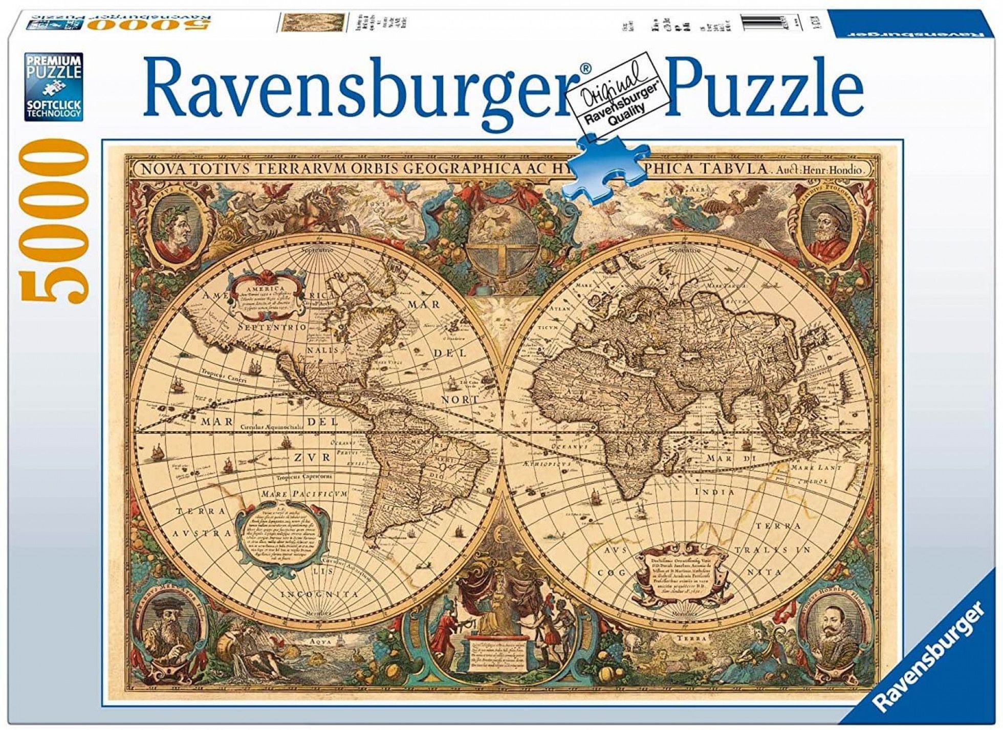 Puzzle Harta Antica a Lumii cu 5000 de piese - Ravensburger 1