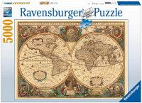 Puzzle Harta Antica a Lumii cu 5000 de piese - Ravensburger