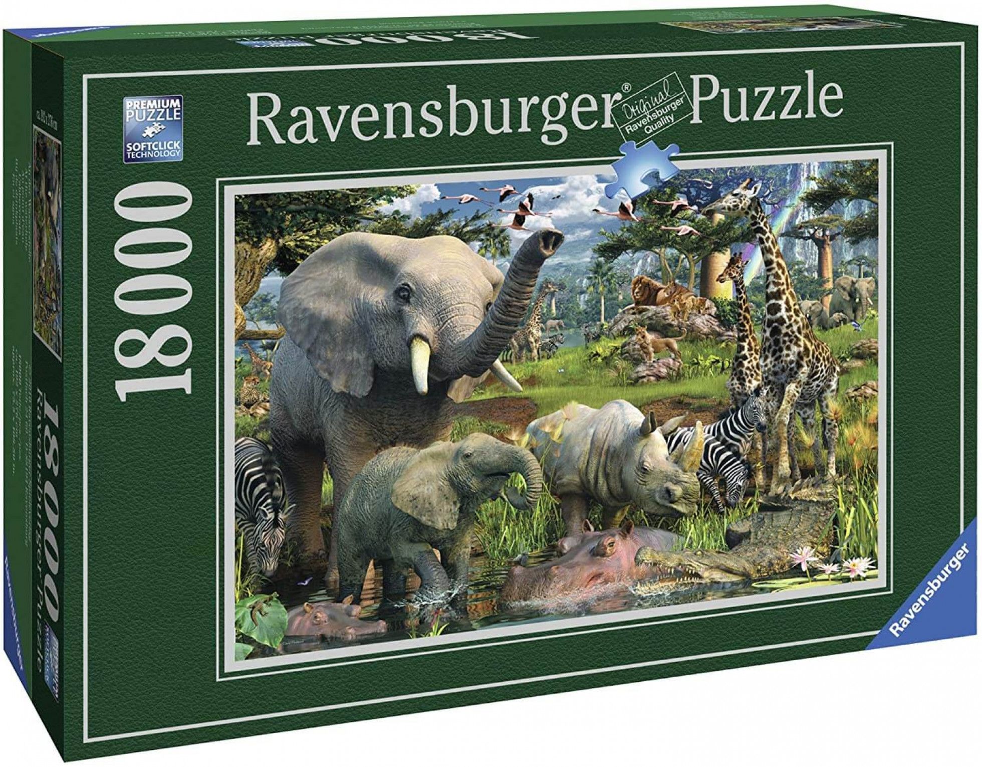 Puzzle Animale in Salbaticie cu 18000 de piese - Ravensburger 1