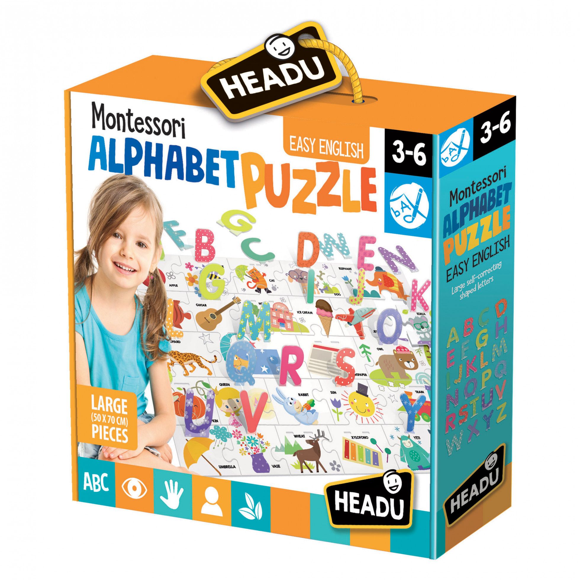 Puzzle Montessori Alfabet 3D - Headu 1 Puzzle Montessori Alfabet 3D - Headu 1
