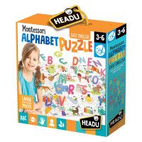 Puzzle Montessori Alfabet 3D - Headu