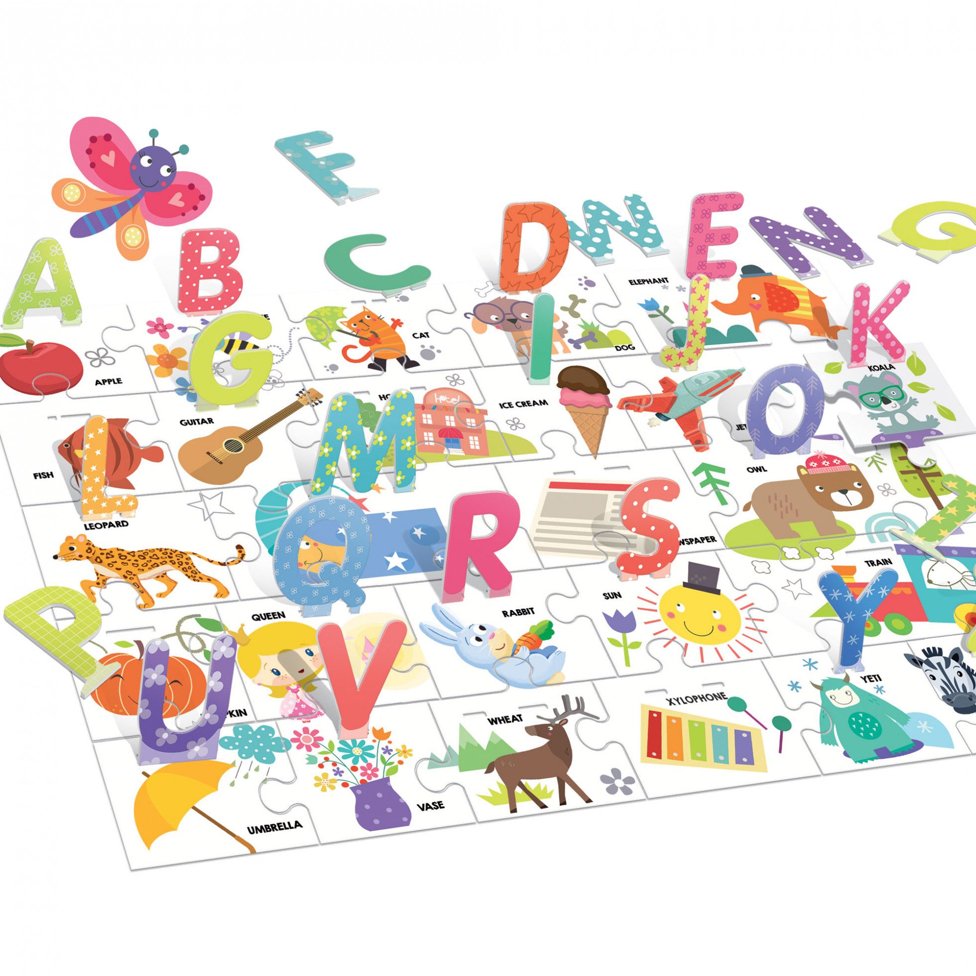 Puzzle Montessori Alfabet 3D - Headu 2 Puzzle Montessori Alfabet 3D - Headu 2