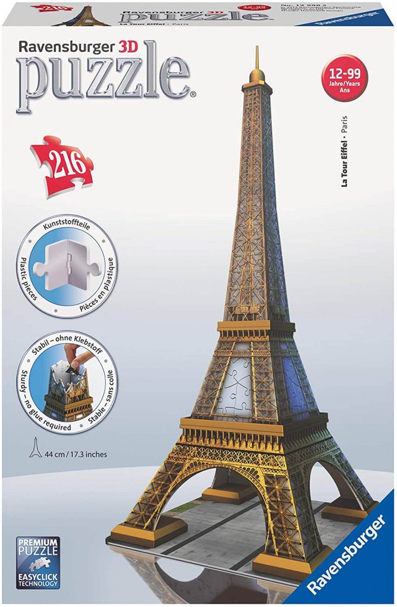 Puzzle 3D Turnul Eiffel cu 216 piese - Ravensburger 1