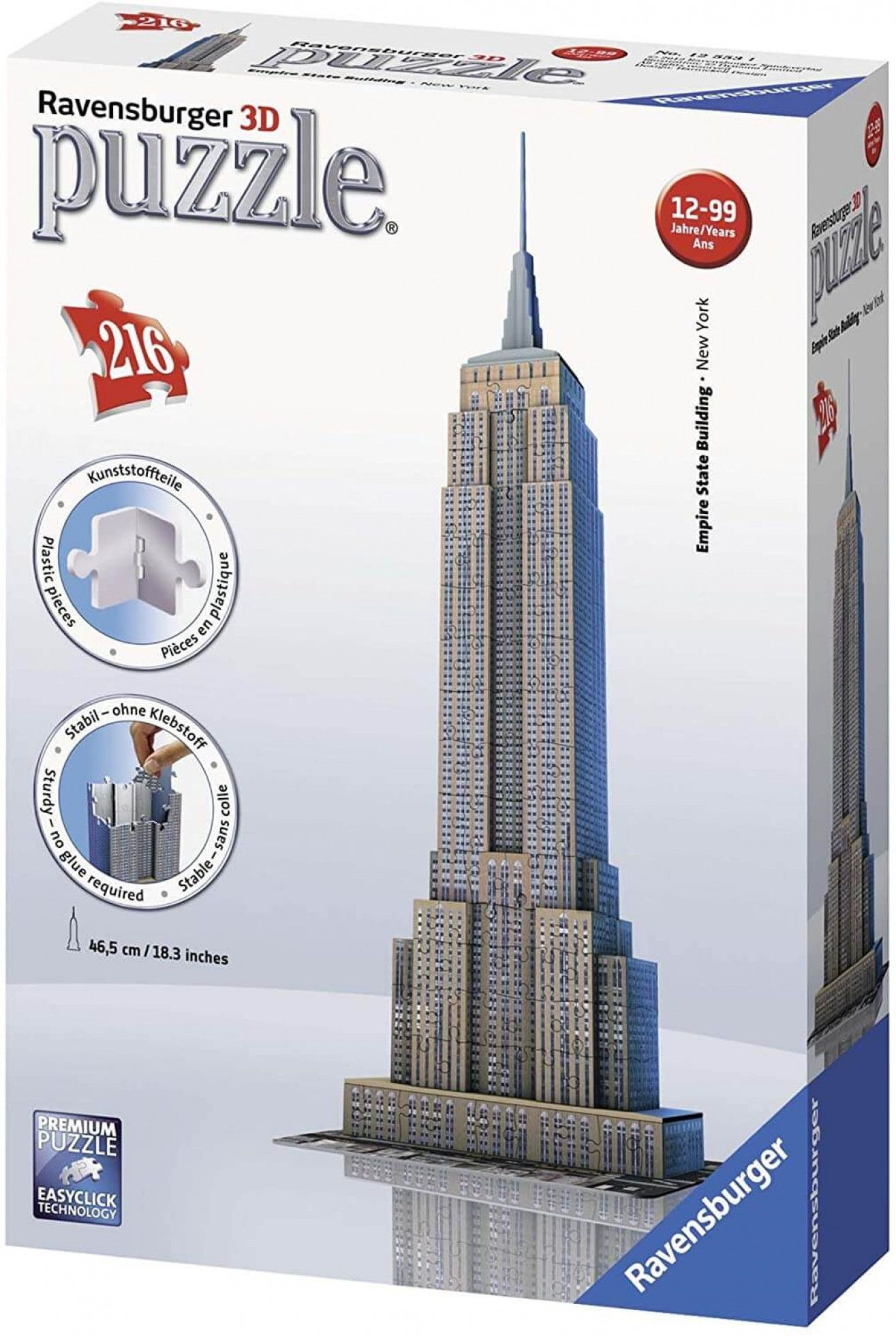 Puzzle 3D Empire State Building cu 216 piese - Ravensburger 2
