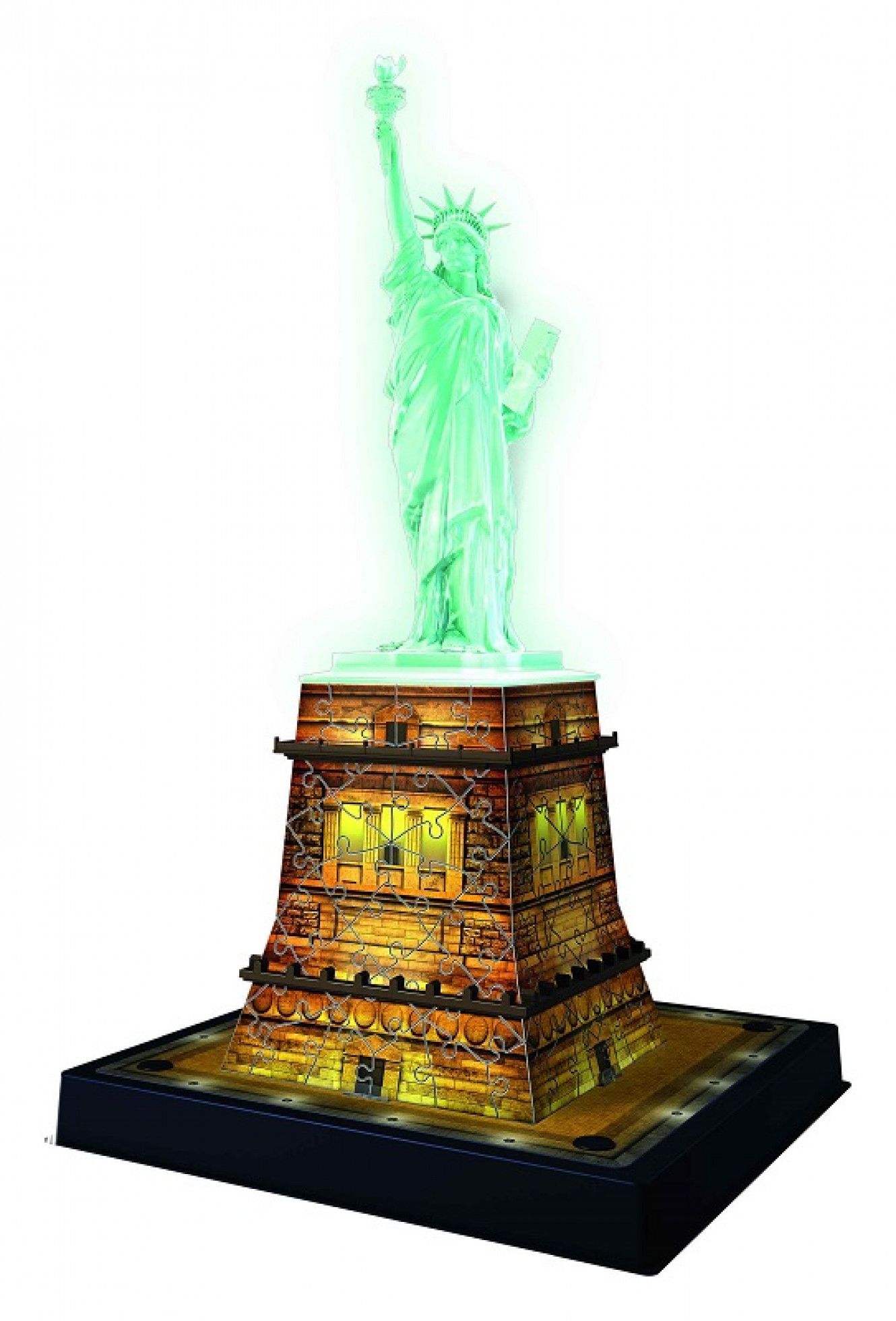 Puzzle 3D Luminos Statuia Libertatii cu 108 piese - Ravensburger 2