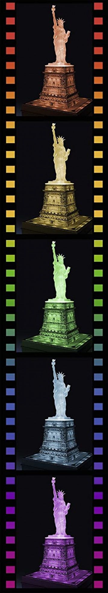 Puzzle 3D Luminos Statuia Libertatii cu 108 piese - Ravensburger 5