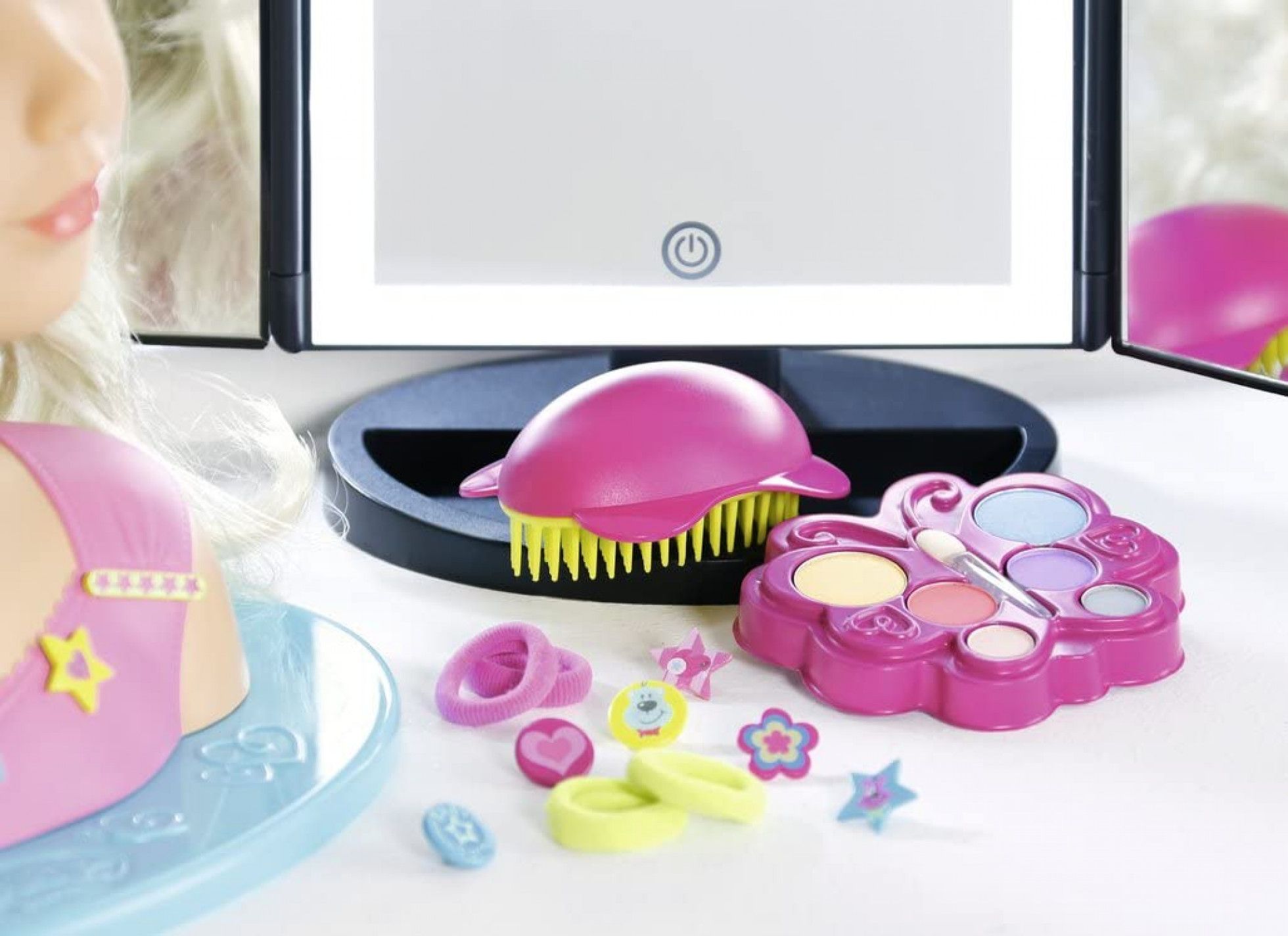 Cap papusa pentru coafat si machiat Sister Styling - BABY born 4