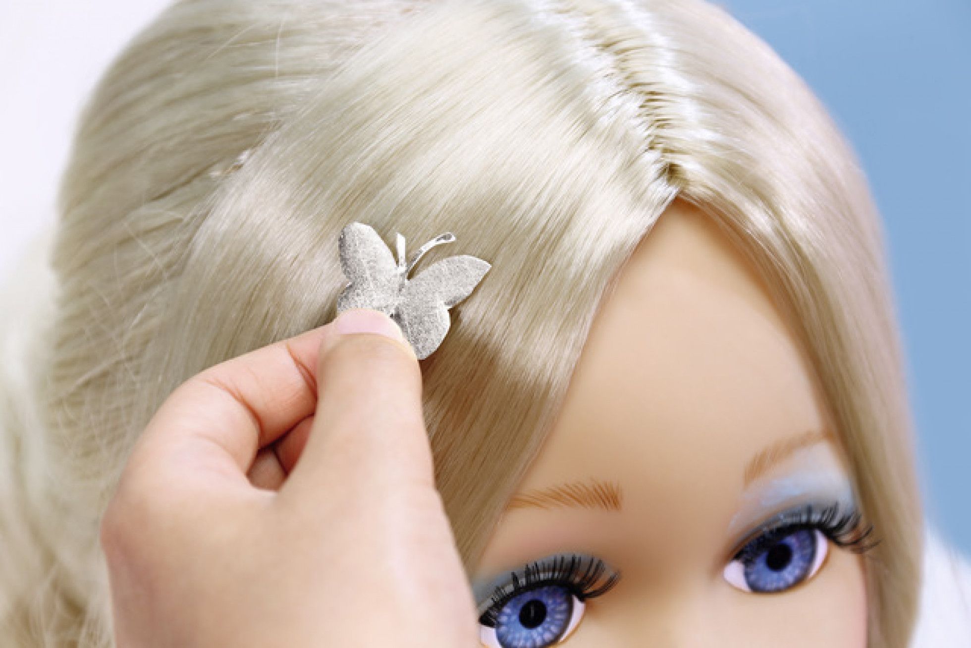 Cap papusa pentru coafat si machiat Sister Styling - BABY born 11