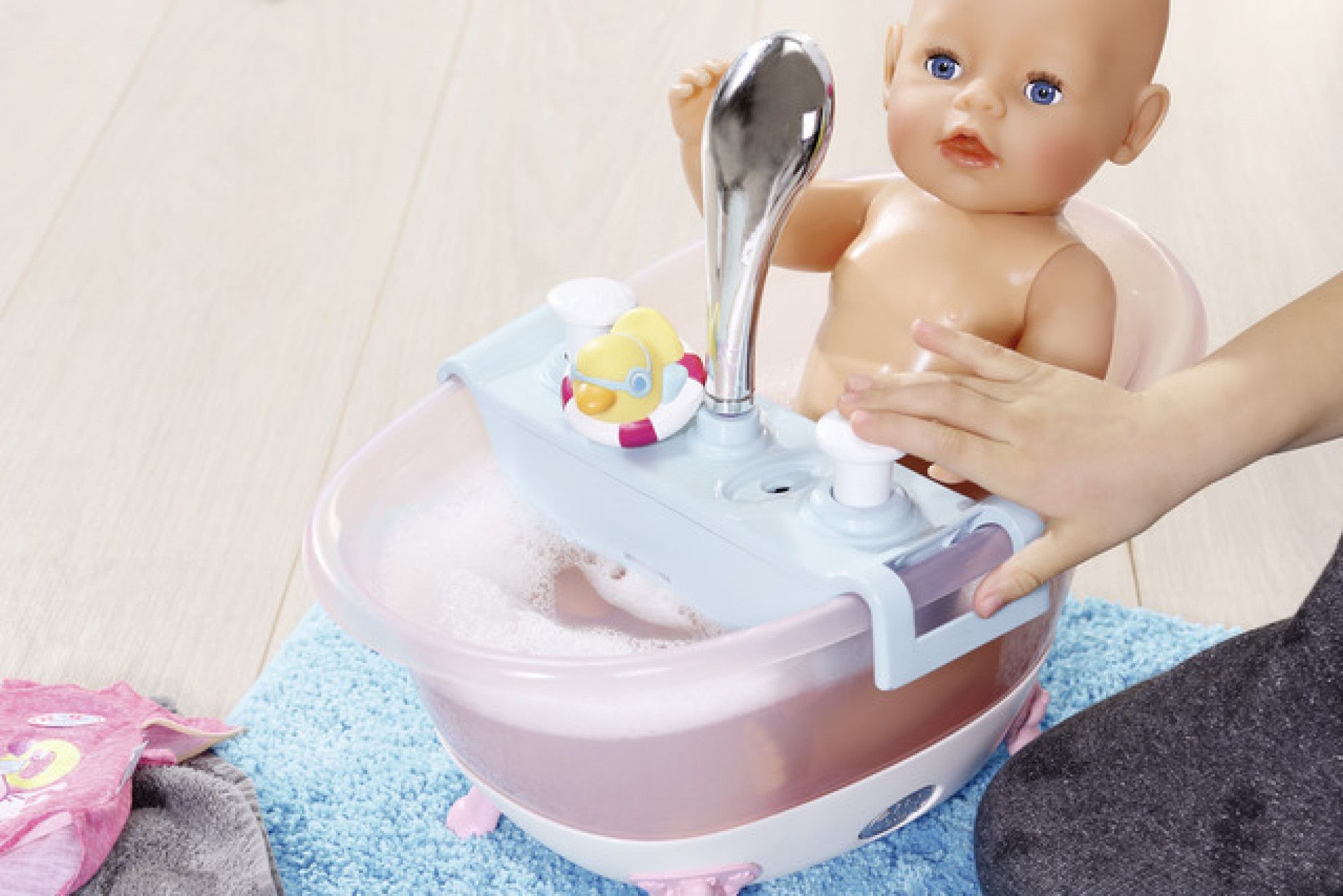 Cada de baie interactiva cu spuma pentru papusi - BABY born 3