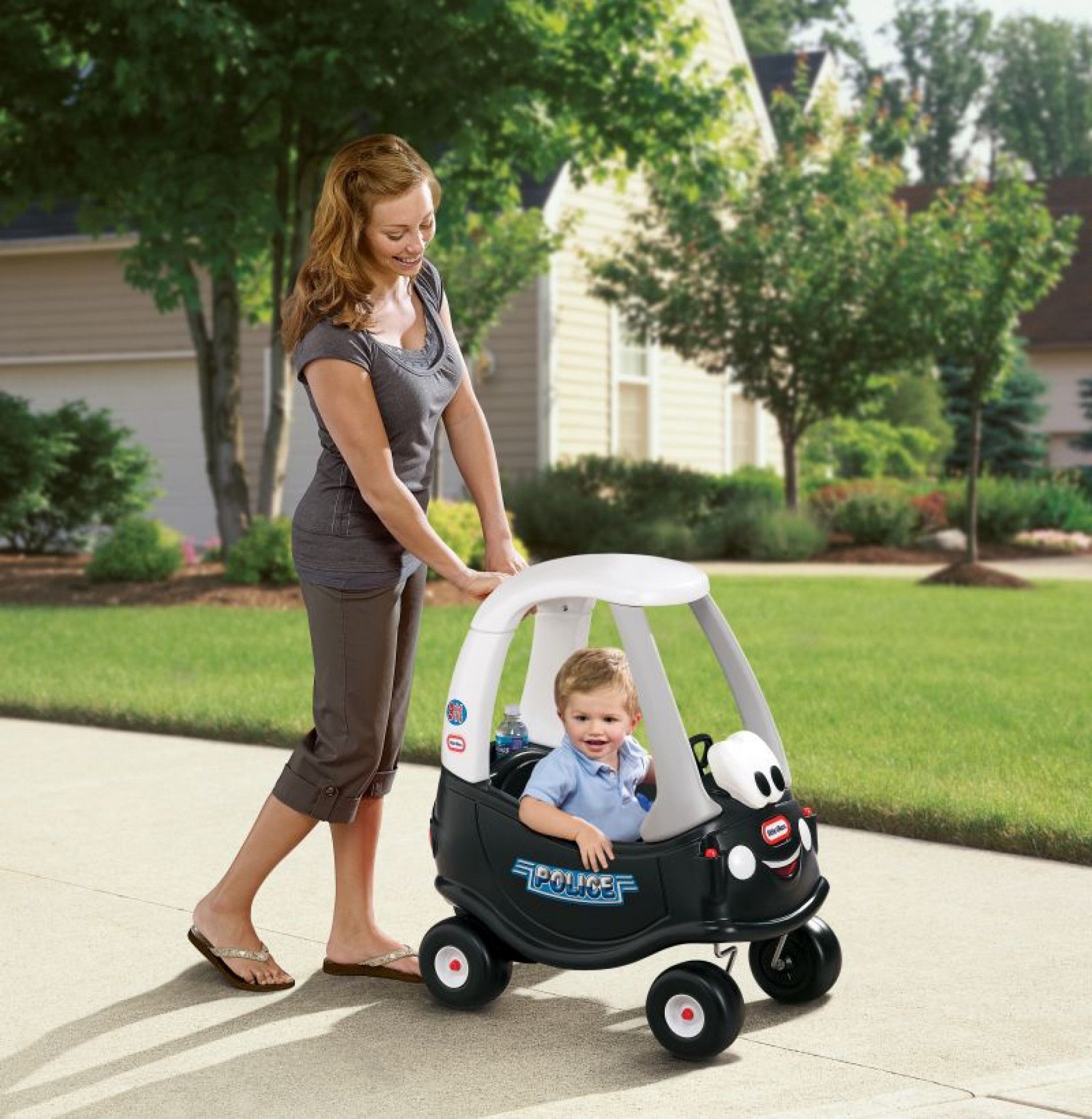 Masinuta de politie neagra Cozy Coupe - Little Tikes 4
