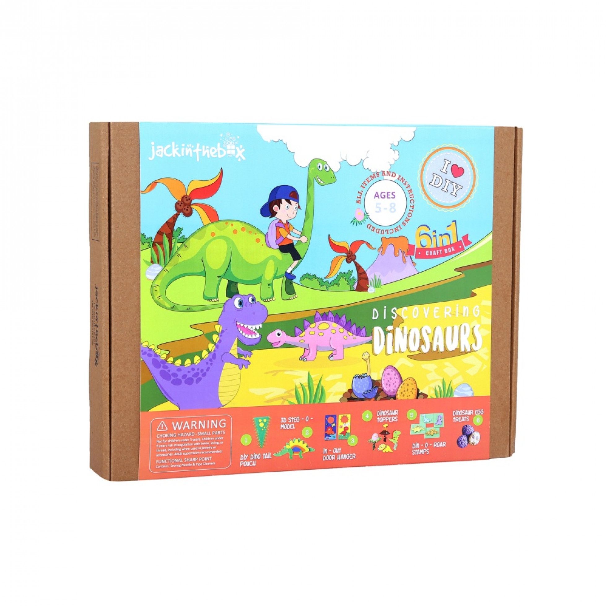 Kit de creatie 6-in-1 Discovering Dinosaurs - Jack In The Box 1