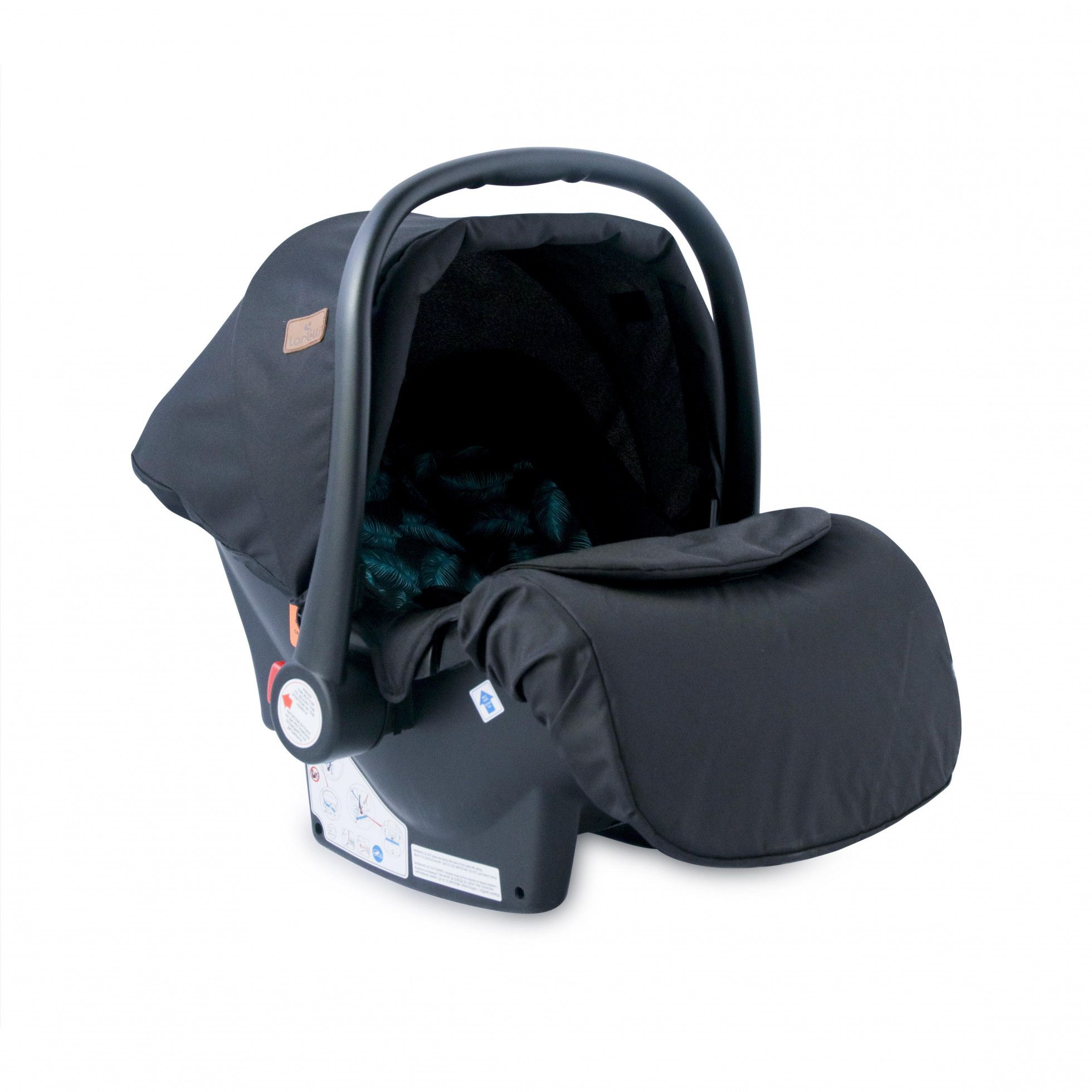 Caruciorul set 3 in 1 Alexa Black Leaves - Lorelli 2