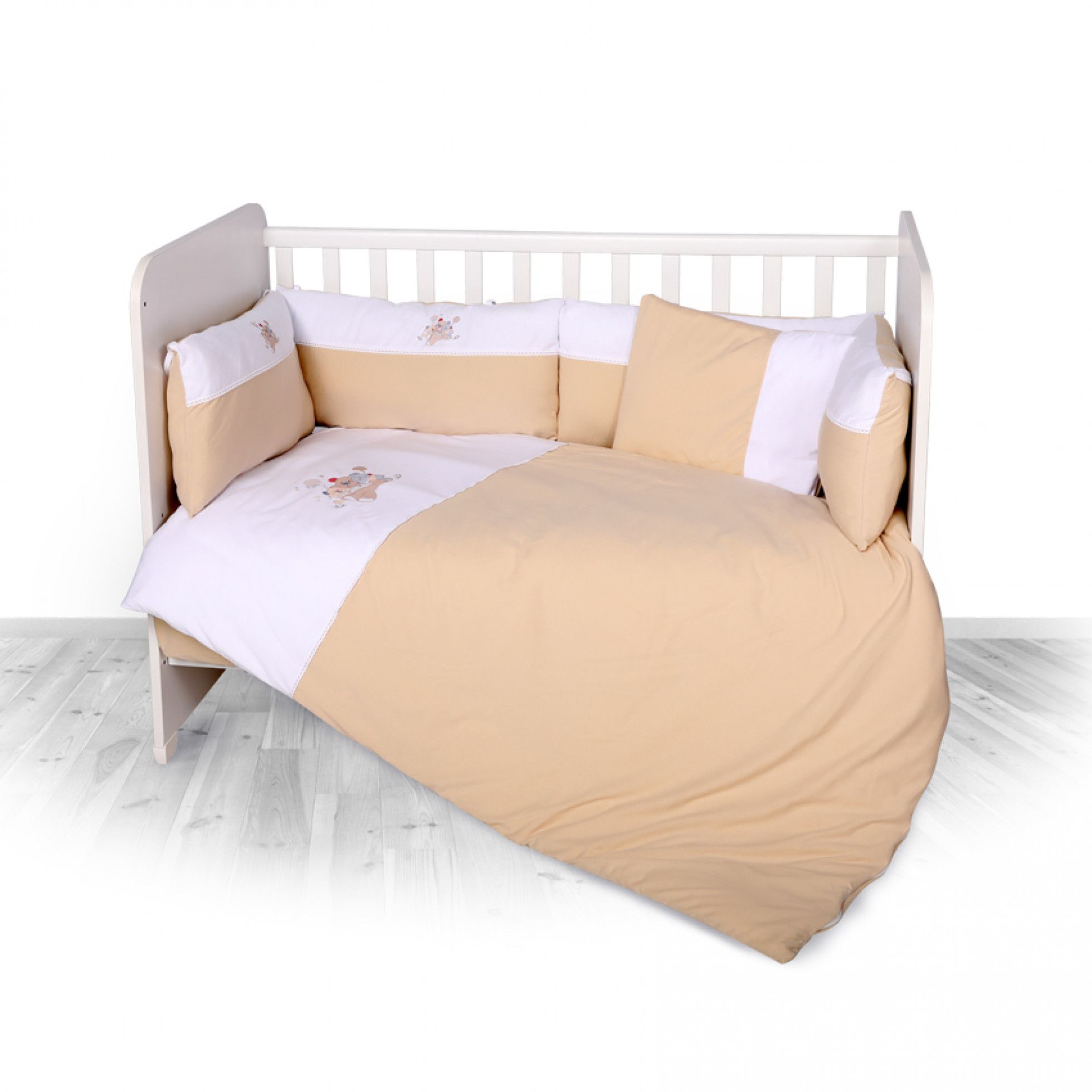 Set complet de lenjerie de pat Jersey Zaza Caffee Latte - Lorelli 1