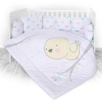 Set lenjerie de pat Lily 7 piese Chicken - Lorelli