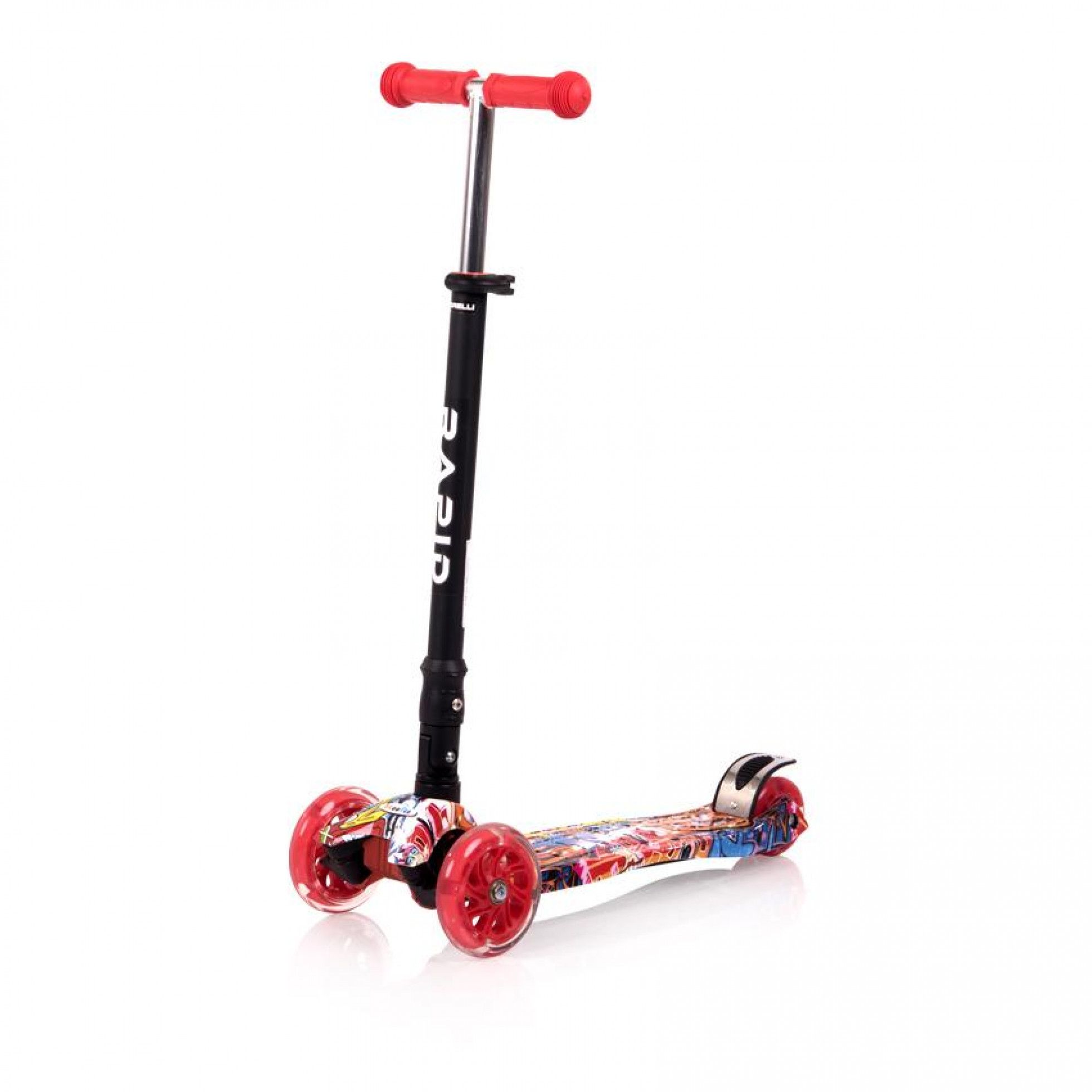 Trotineta pentru copii Rapid Red Graffiti - Lorelli Junior 1