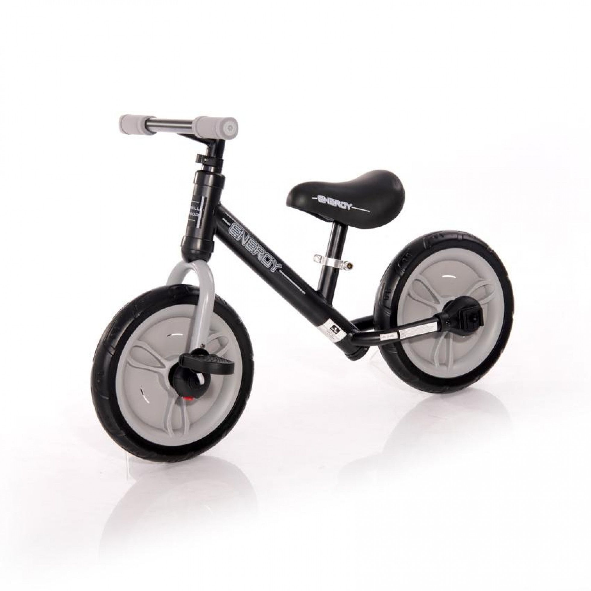 Bicicleta Energy cu pedale si roti ajutatoare Grey - Lorelli Junior 2