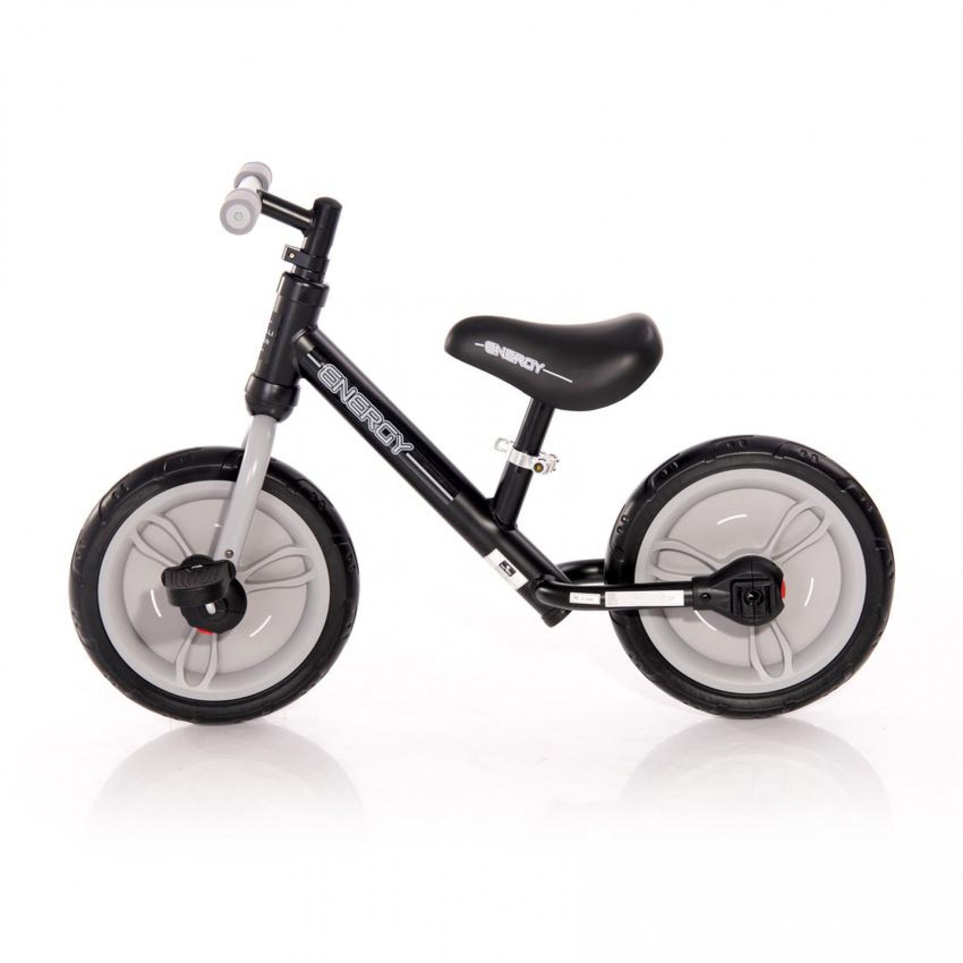 Bicicleta Energy cu pedale si roti ajutatoare Grey - Lorelli Junior 3