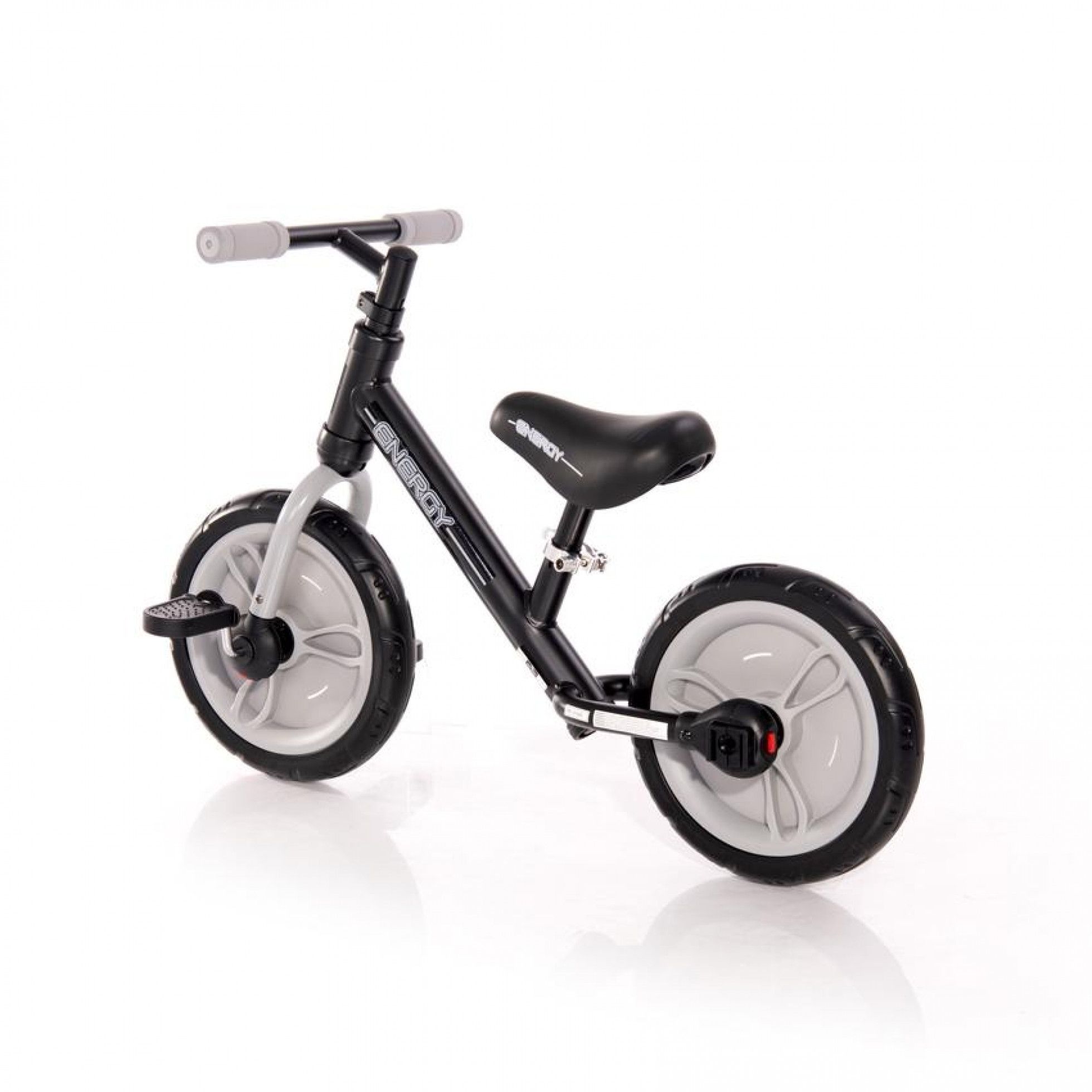 Bicicleta Energy cu pedale si roti ajutatoare Grey - Lorelli Junior 4