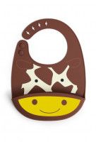 Bavetica de silicon Girafa Fold & Go Zoo - Skip Hop