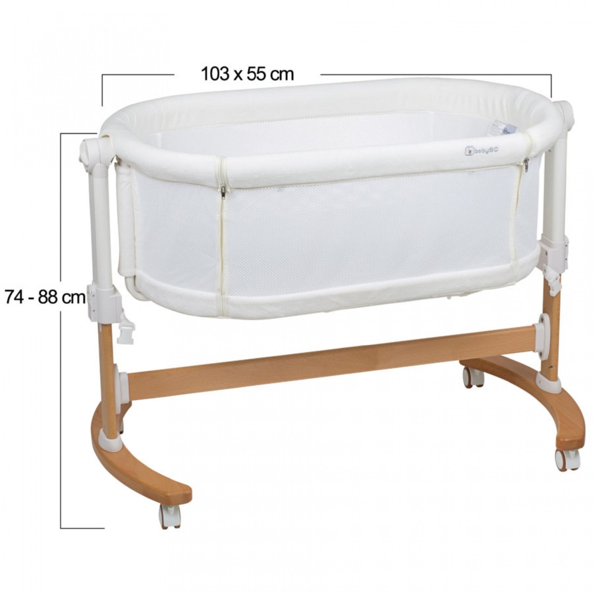 Patut co-sleeper 2 in 1 Amila Creme - Babygo 8