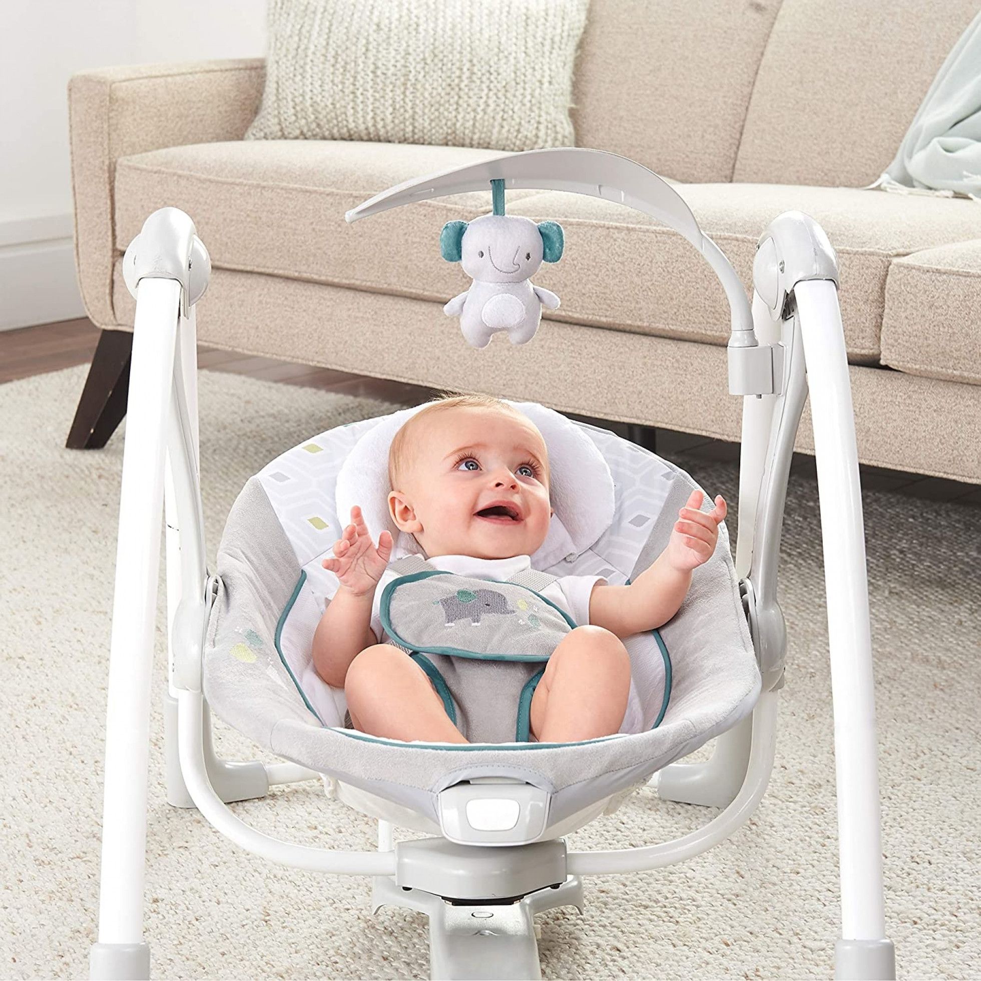 Leagan portabil ConvertMe Swing-2-Seat Nash - InGenuity 7