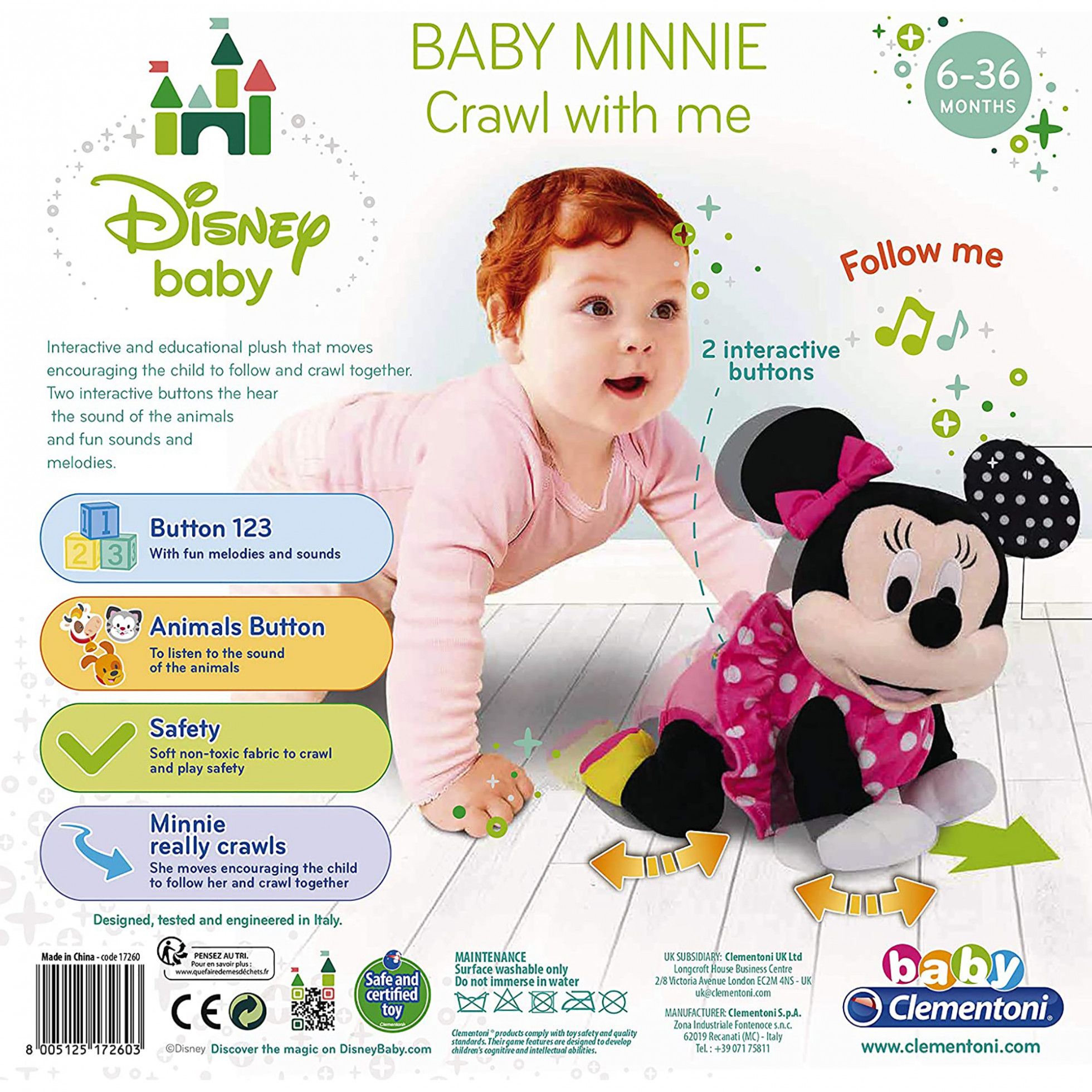 Jucarie interactiva Minnie Mouse Disney Primii Pasi - Clementoni 5
