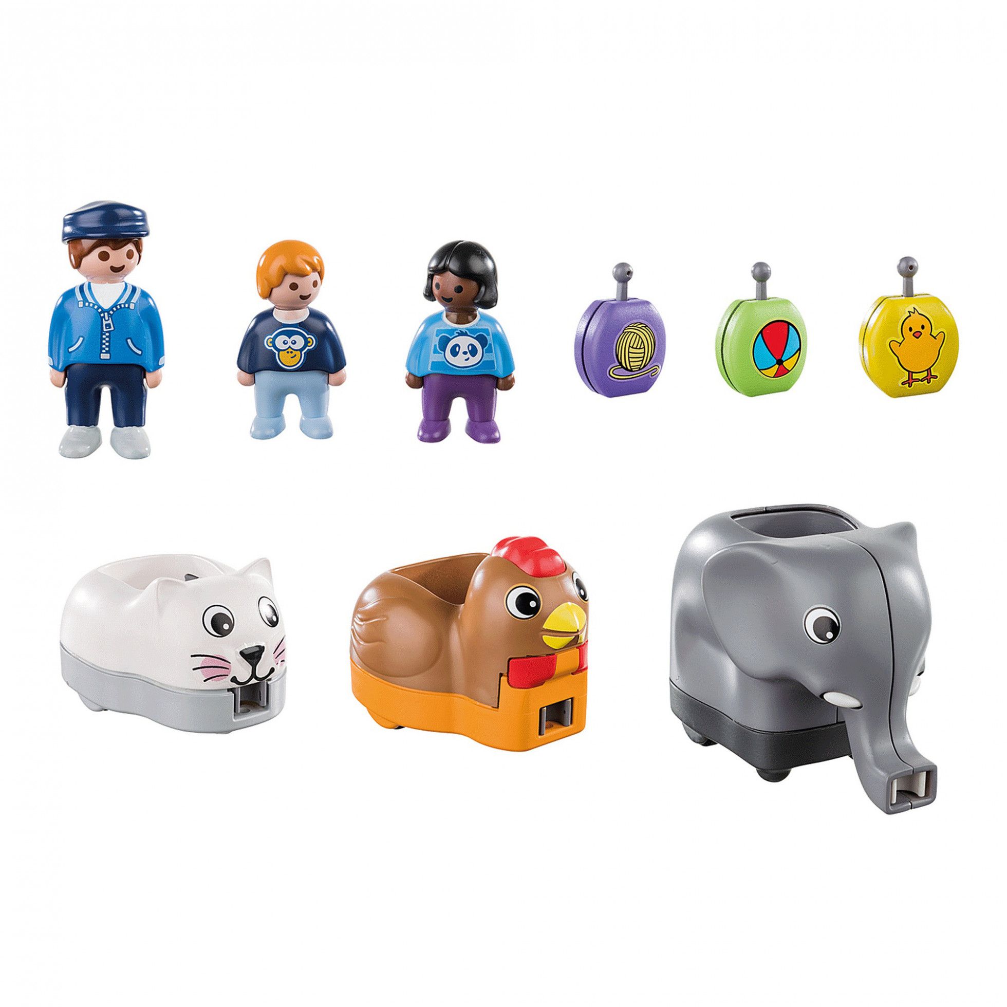 1.2.3 Tren cu animalute - Playmobil 5