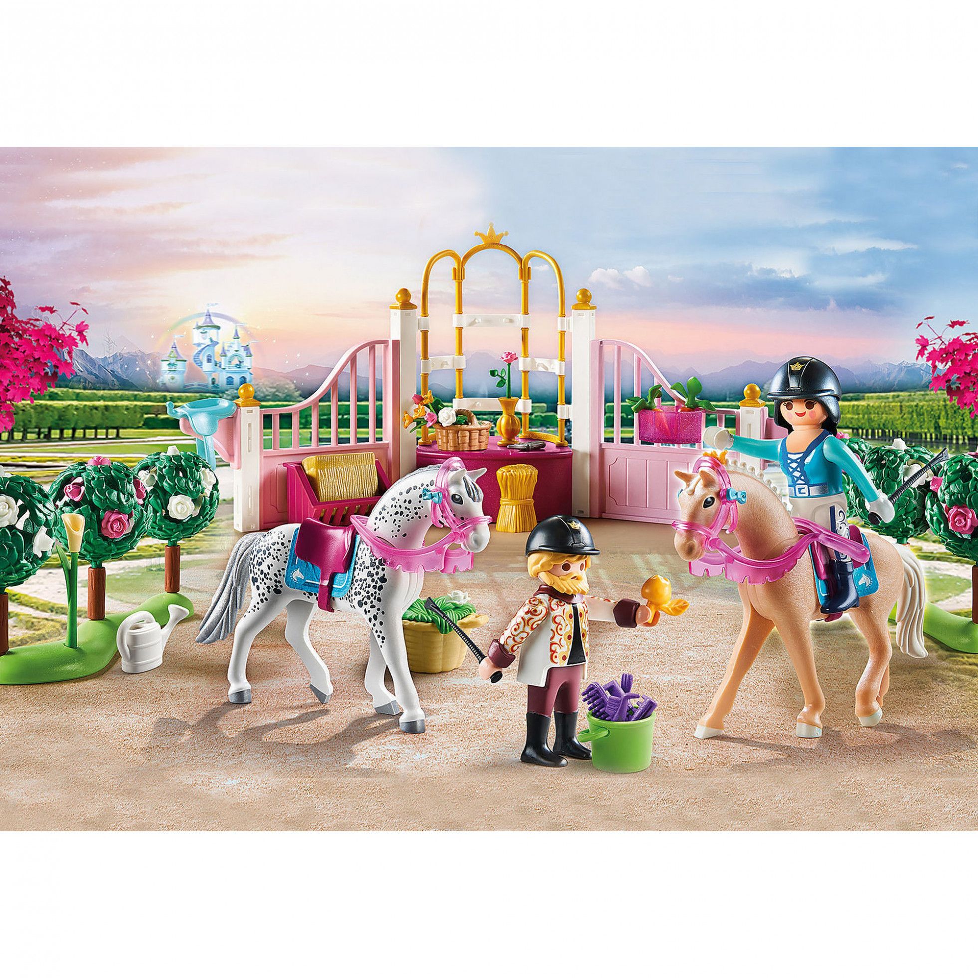 Lectii de echitatie la castelul printesei - Playmobil 2