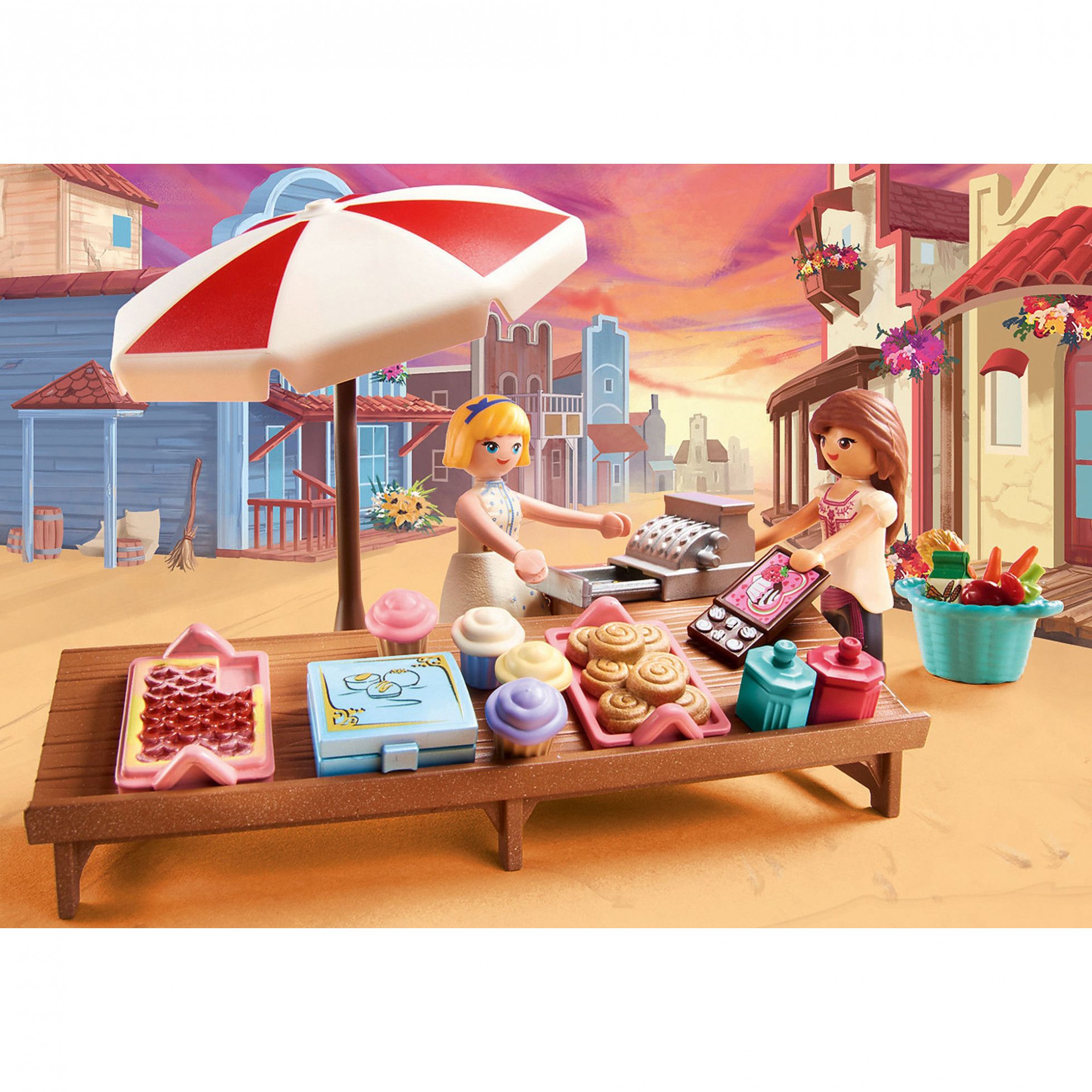 Stand cu prajituri in Miradero - Playmobil 3
