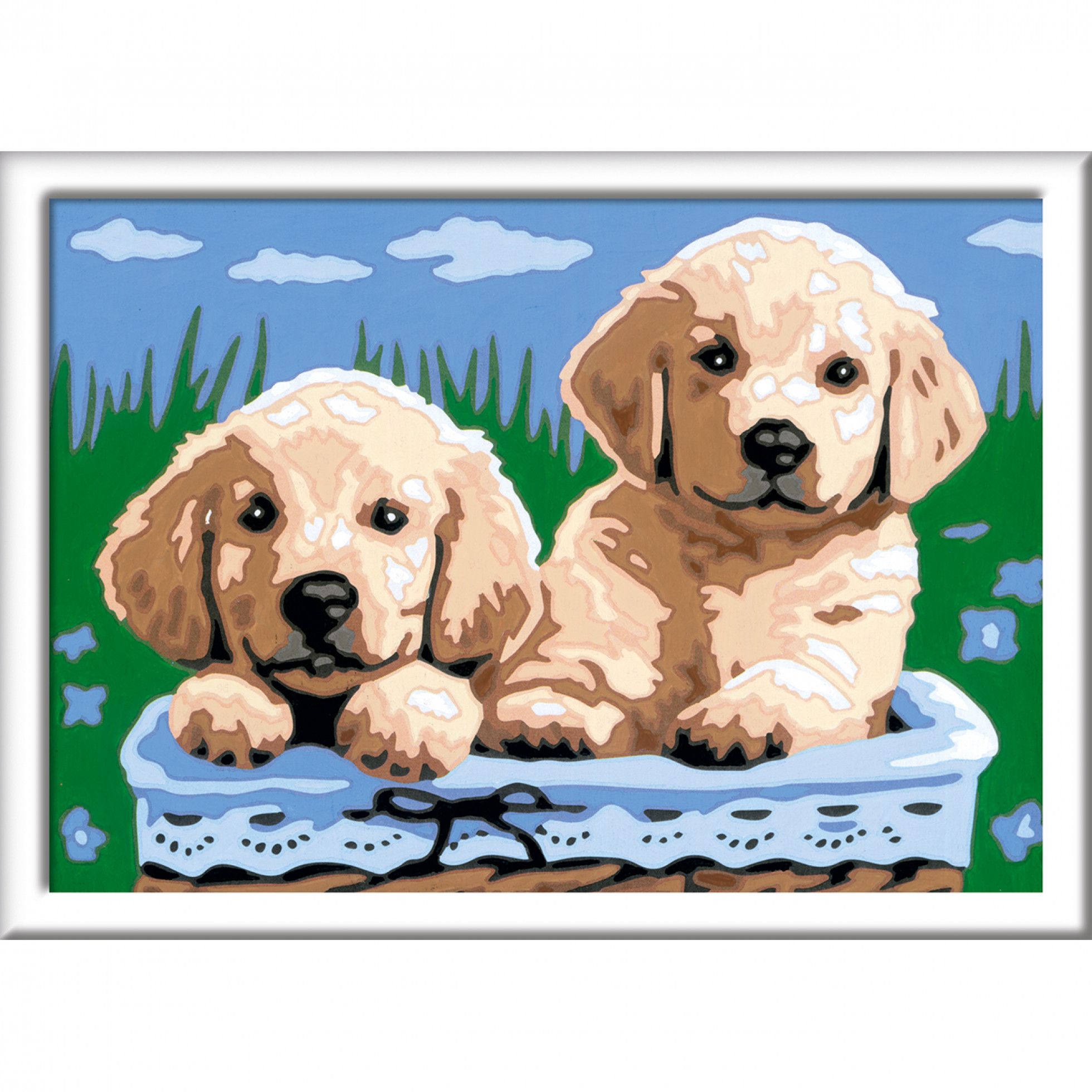 Pictura pe numere Catelusi - Ravensburger 3
